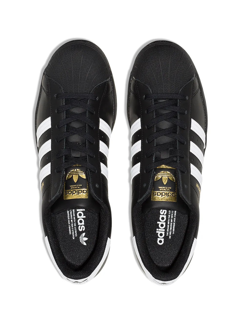 adidas Superstar Black/White Low-Top Sneakers