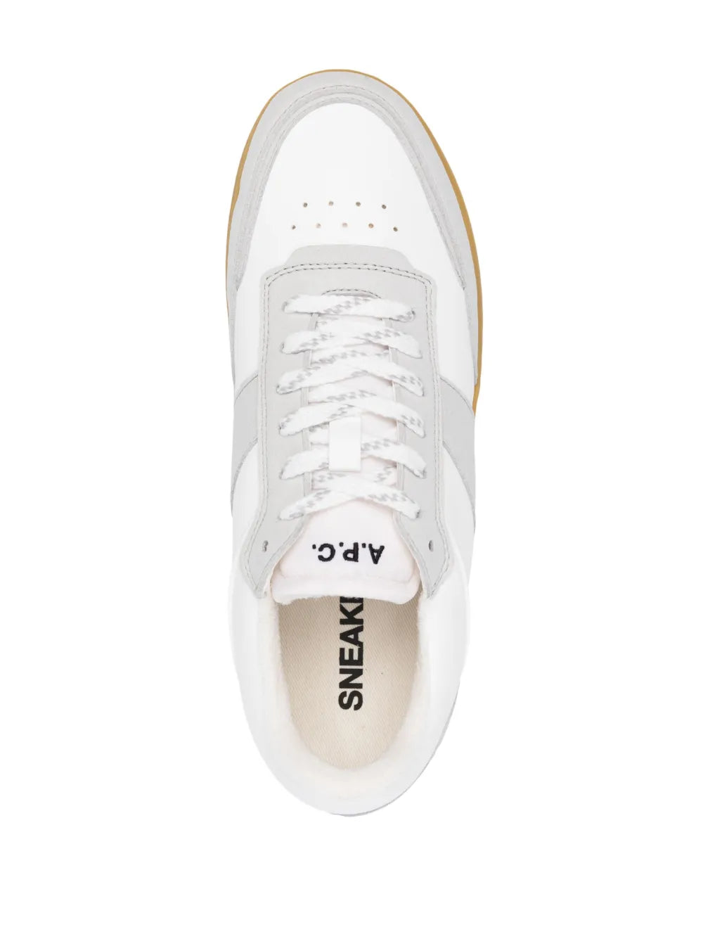 A.P.C. Logo-Print Lace-Up Sneakers