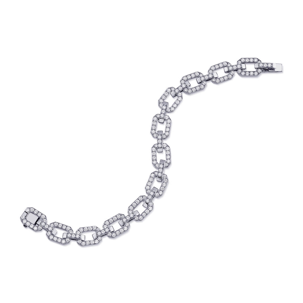 deBoulle Collection Linkedin Bracelet with Diamonds