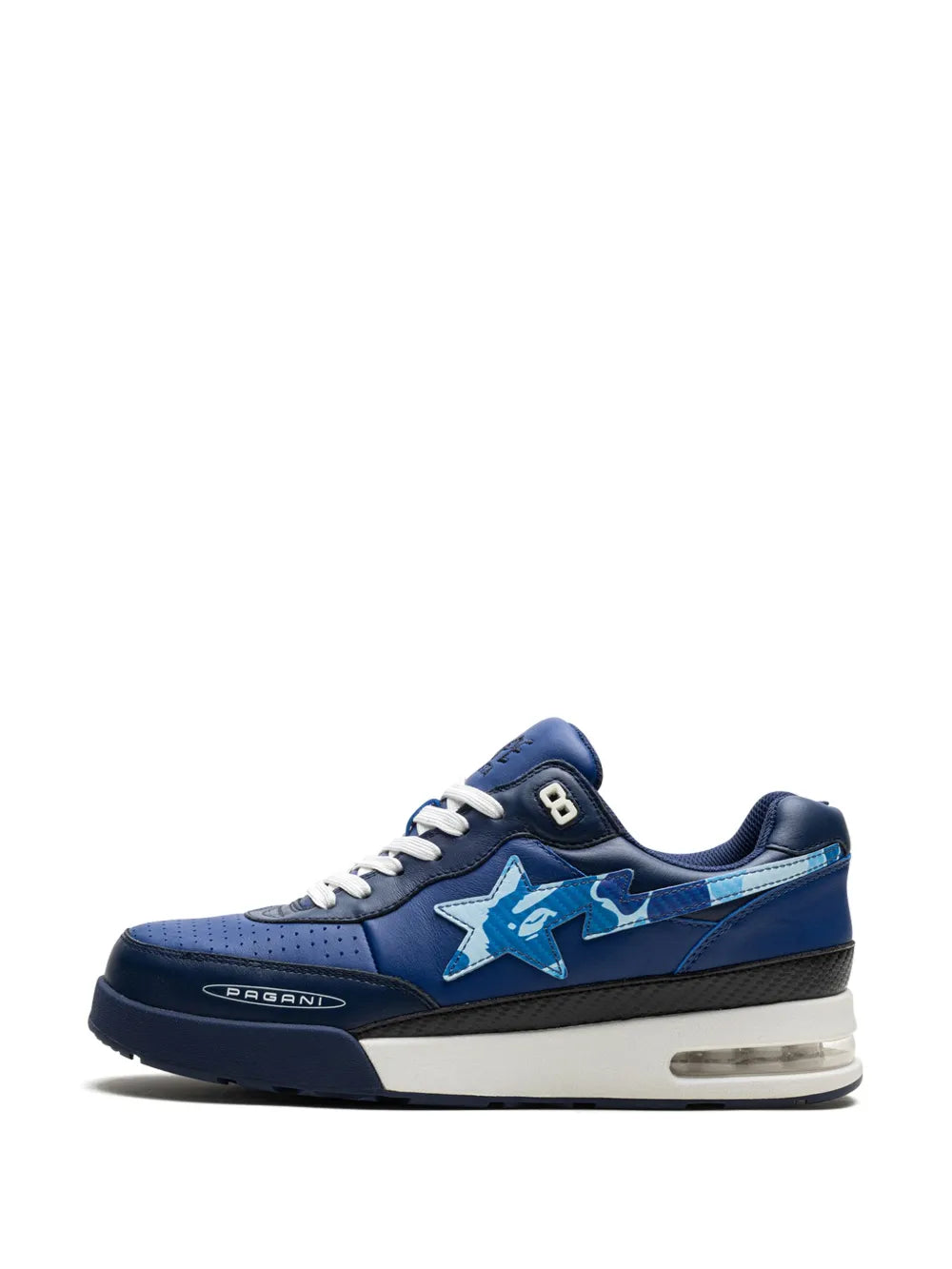 A Bathing Ape?X Pagani Roadsta Navy Abc Camo Sneakers