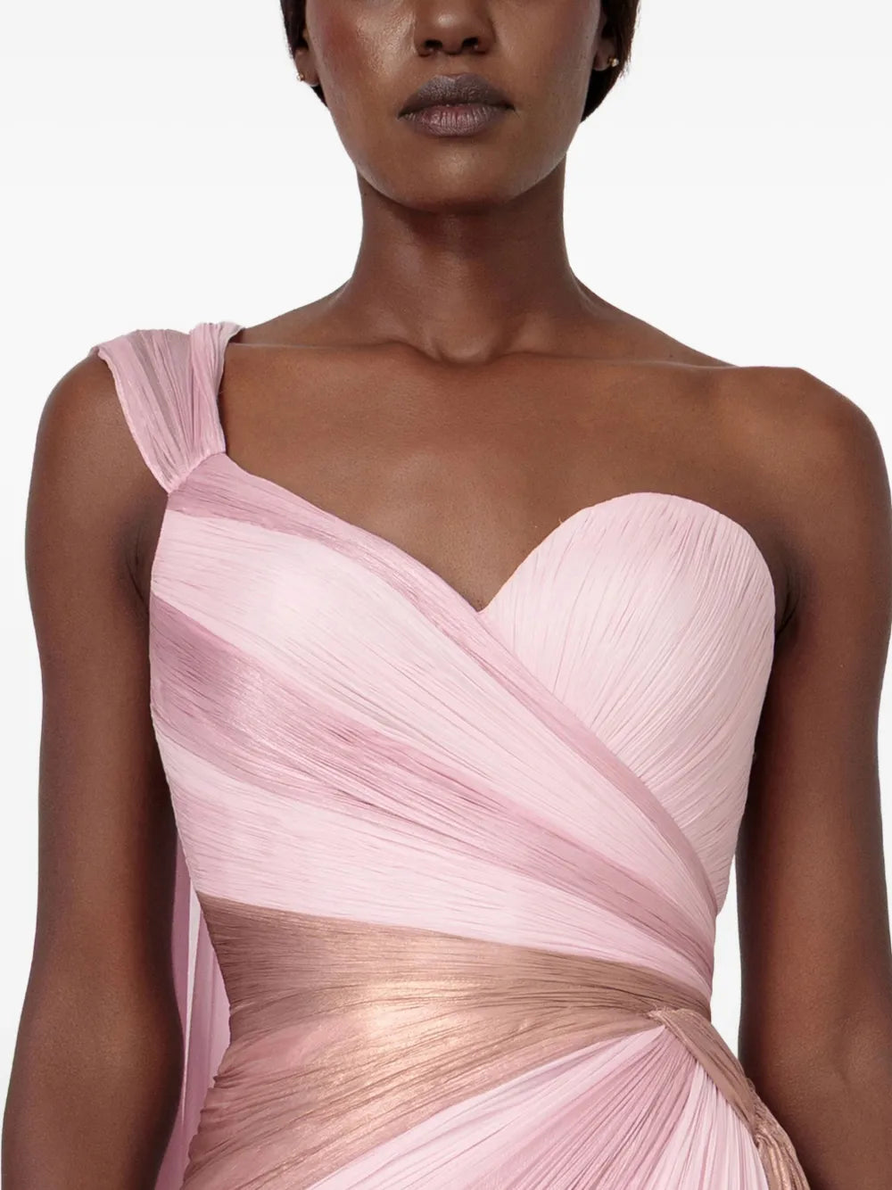 Iris Serban Alexa Draped One-Shoulder Gown