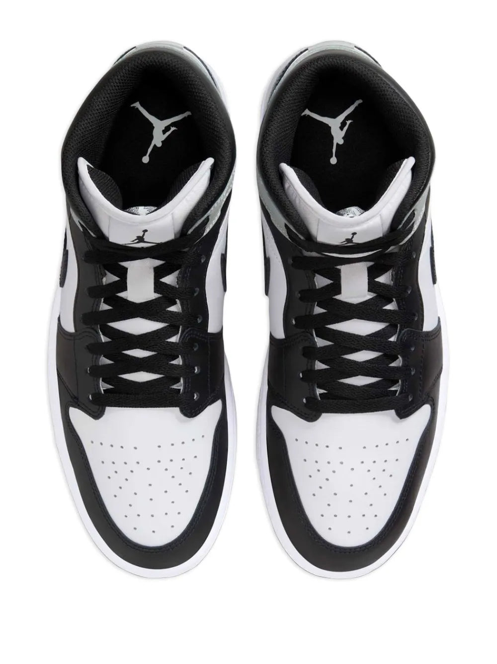Air Jordan 1 Mid Barons - White/Light Smoke Grey/Black Sneakers