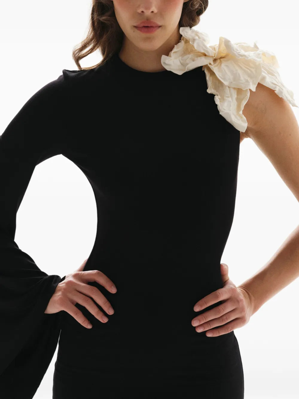 MANUR?Dina Darling One-Shoulder Maxi Dress