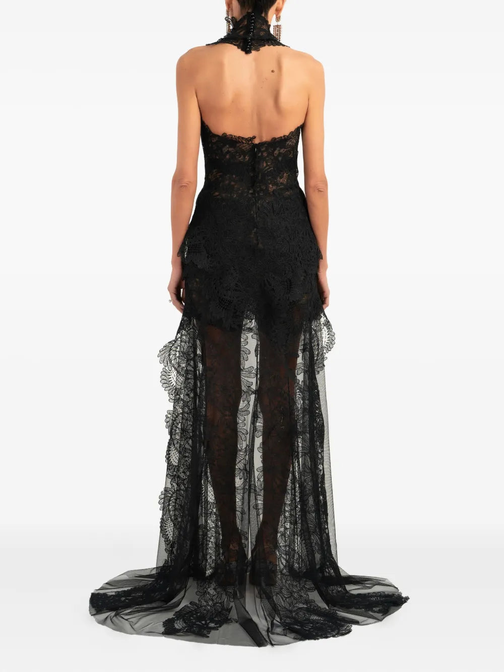 Ana Radu Lace-Detailed Maxi Dress
