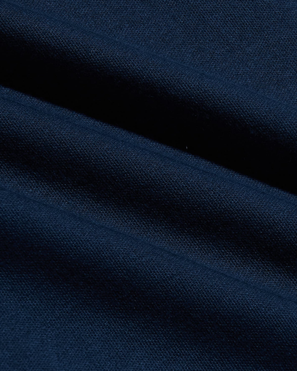 Navy Tall Pima Cotton Blend Curved Hem Crew