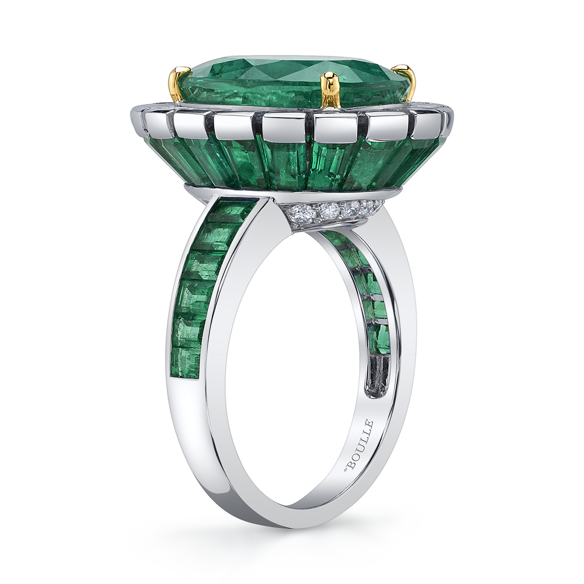 deBoulle High Jewelry Collection Bespoke Emerald Ring