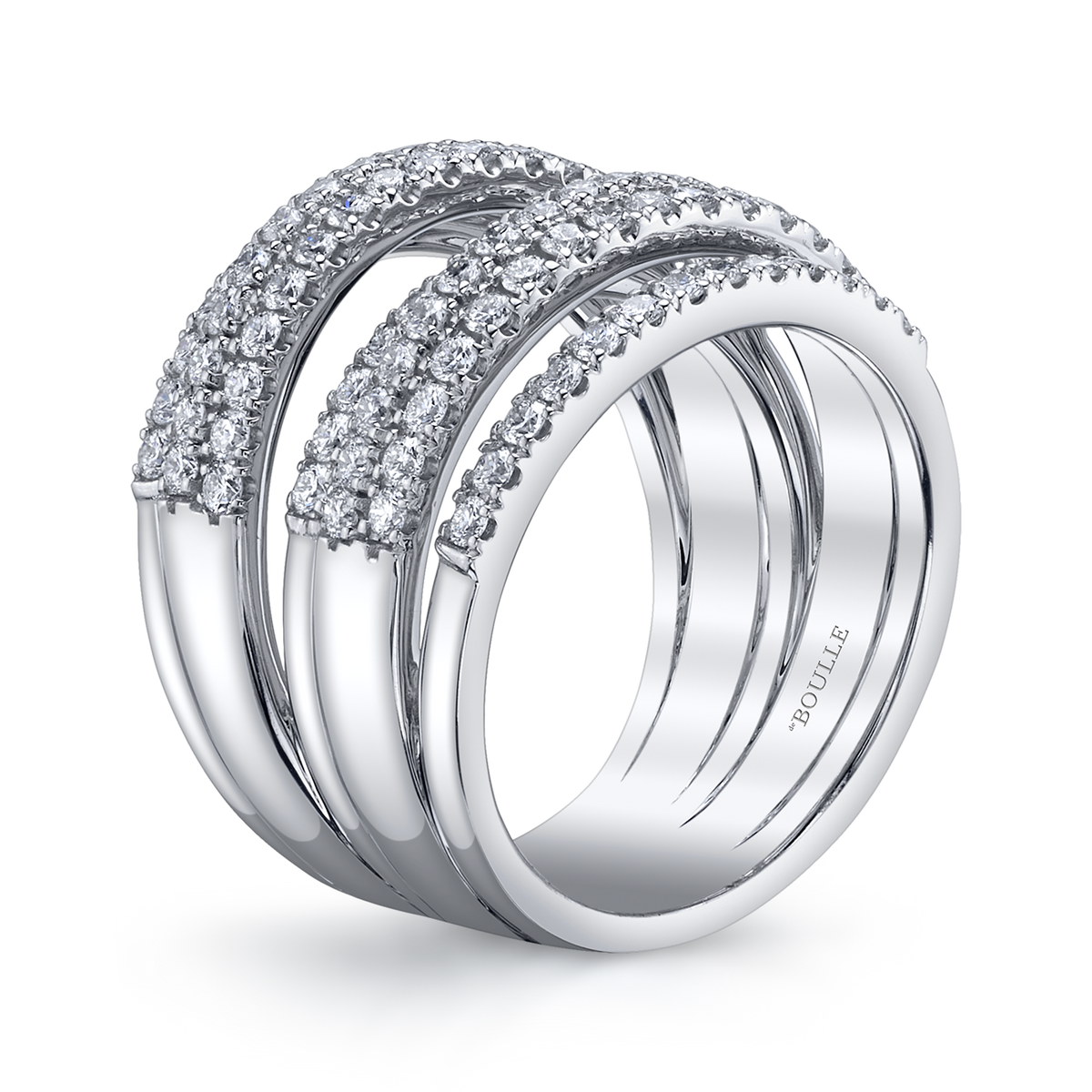 deBoulle Collection 7 Row Diamond Ring