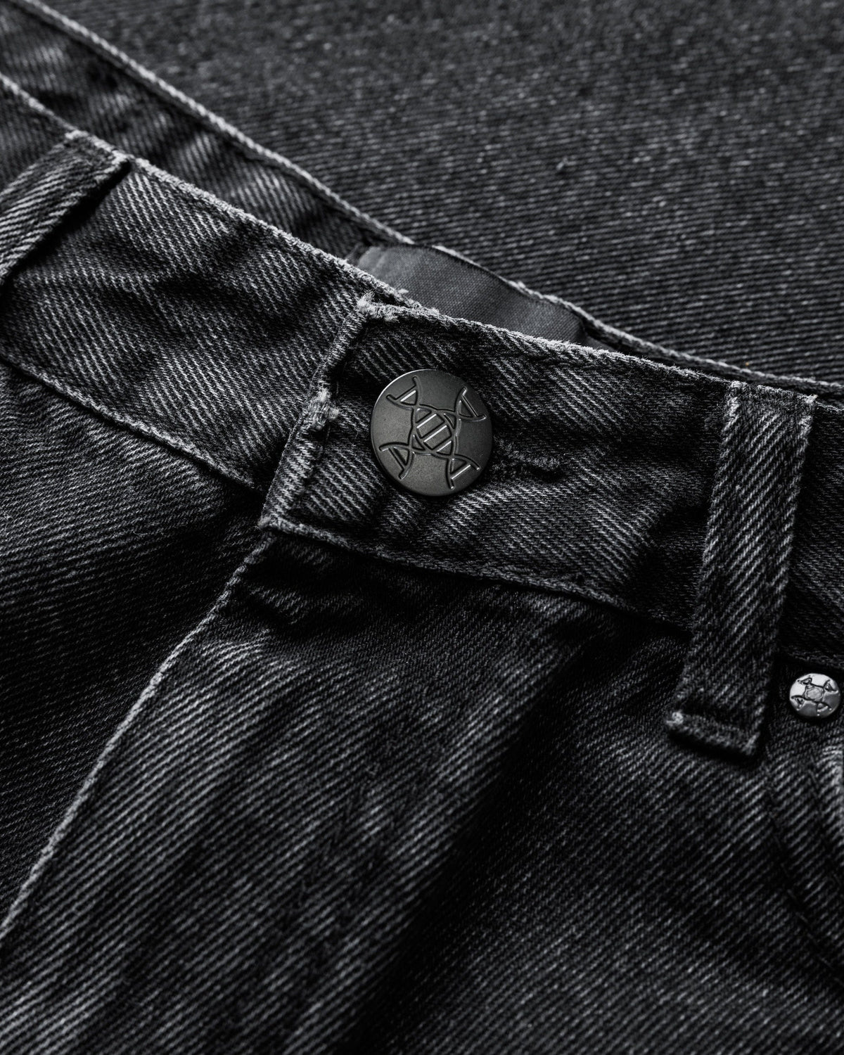Benir Clothing Relaxed Carpenter Denim - Blackout — 28 — Lifestyle View