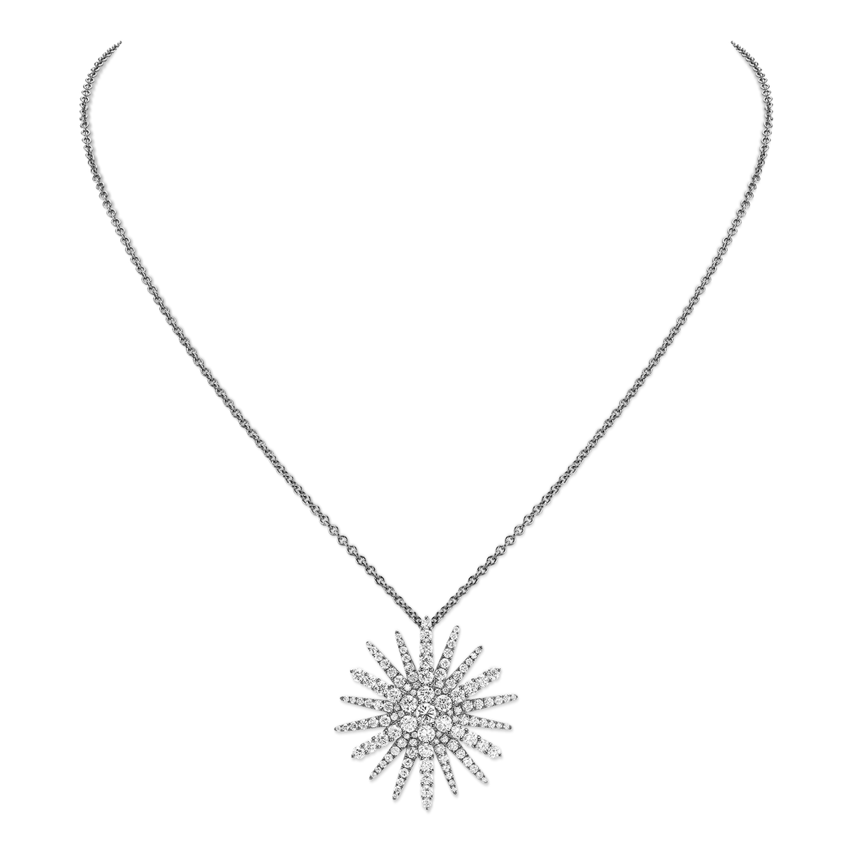 deBoulle Collection Supernova Pendant in White Gold