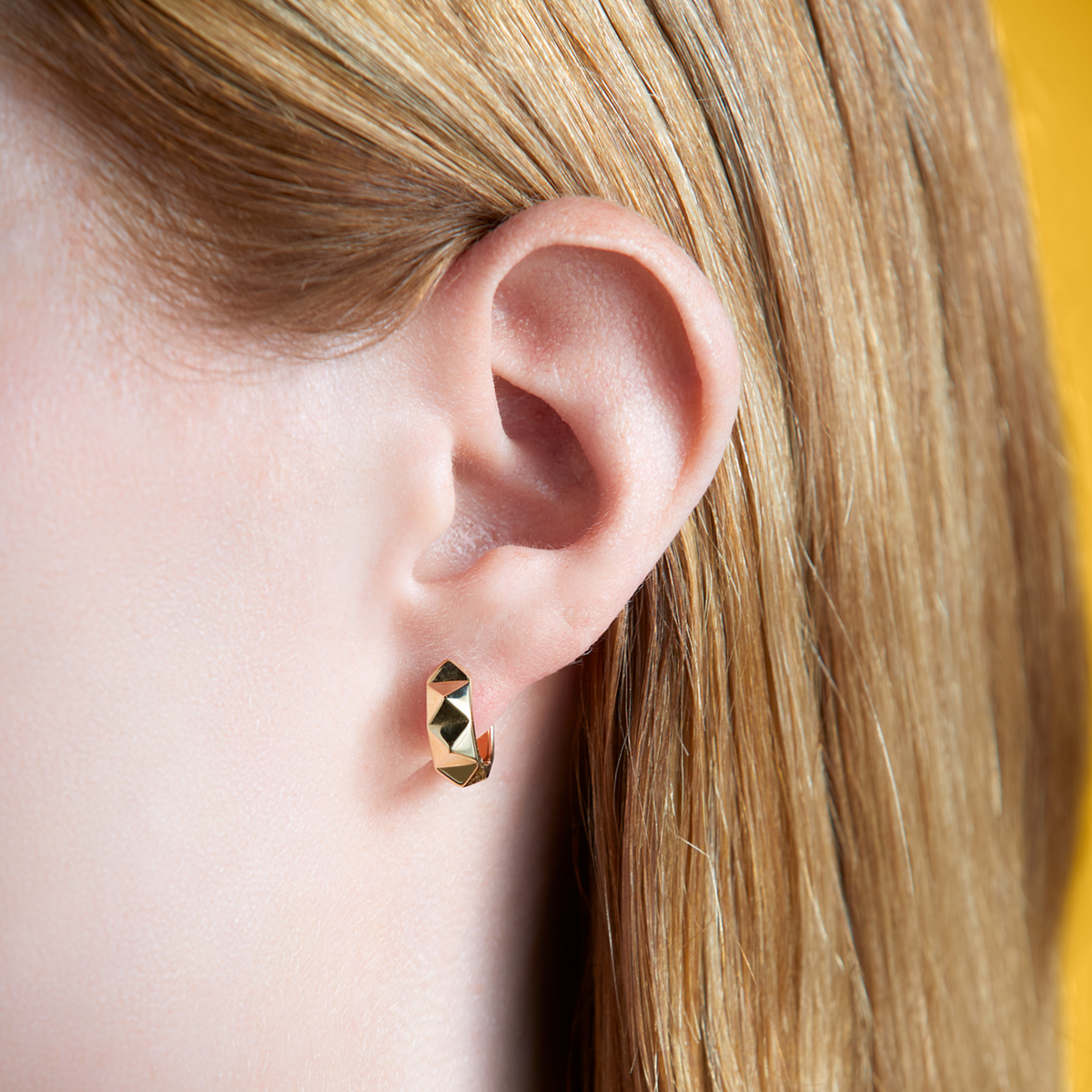 deBoulle Collection Mini Studded Pyramid Earrings