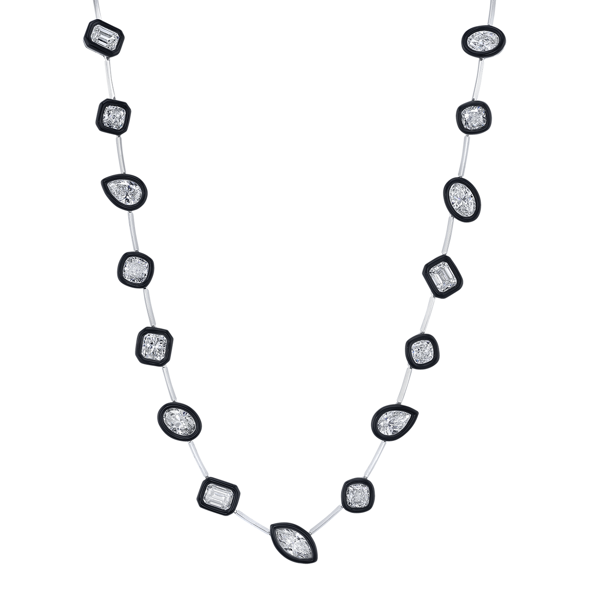 deBoulle High Jewelry Collection Ceramic Diamond Necklace