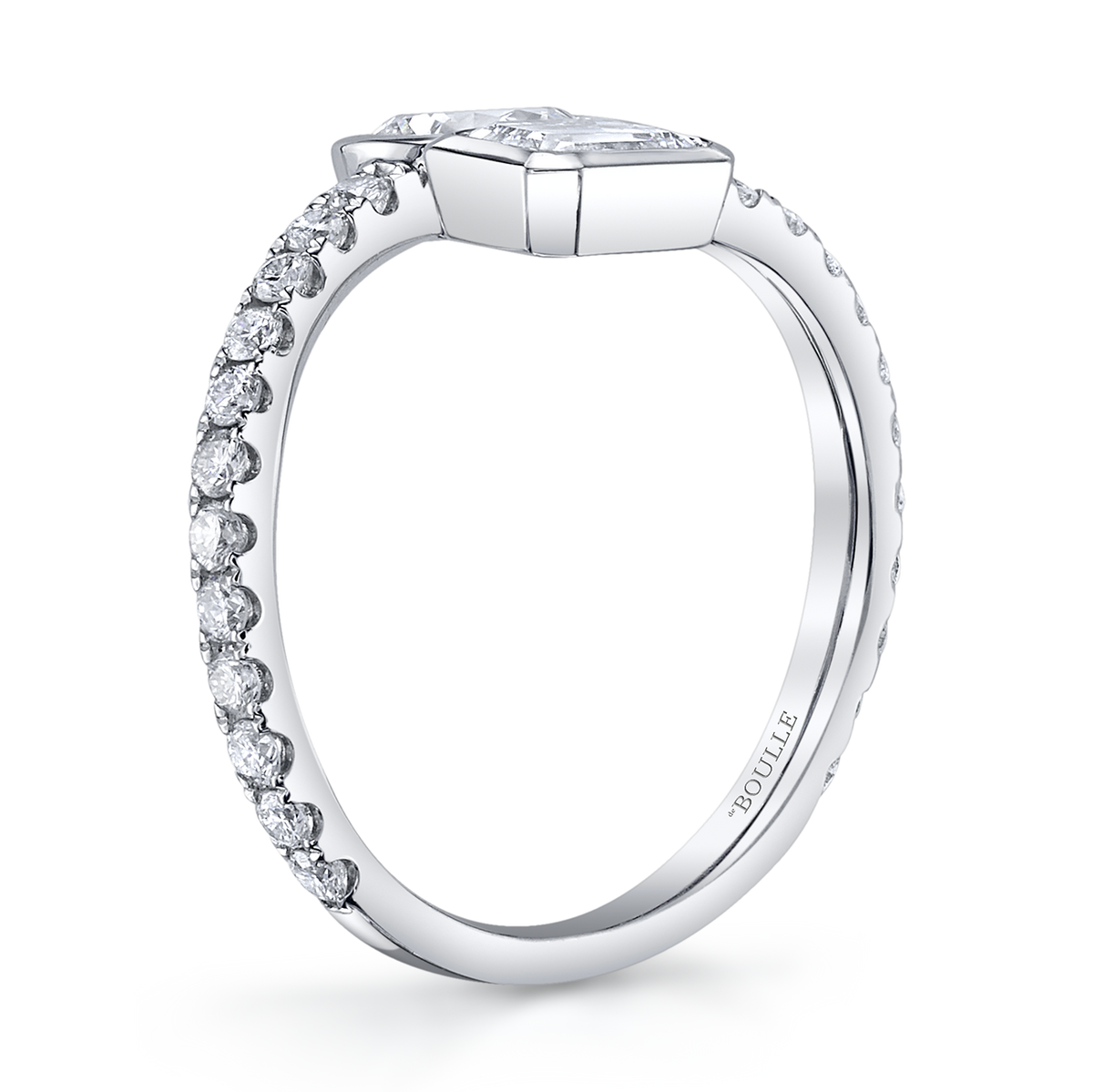 deBoulle Collection Toi Et Moi Ring in White Gold