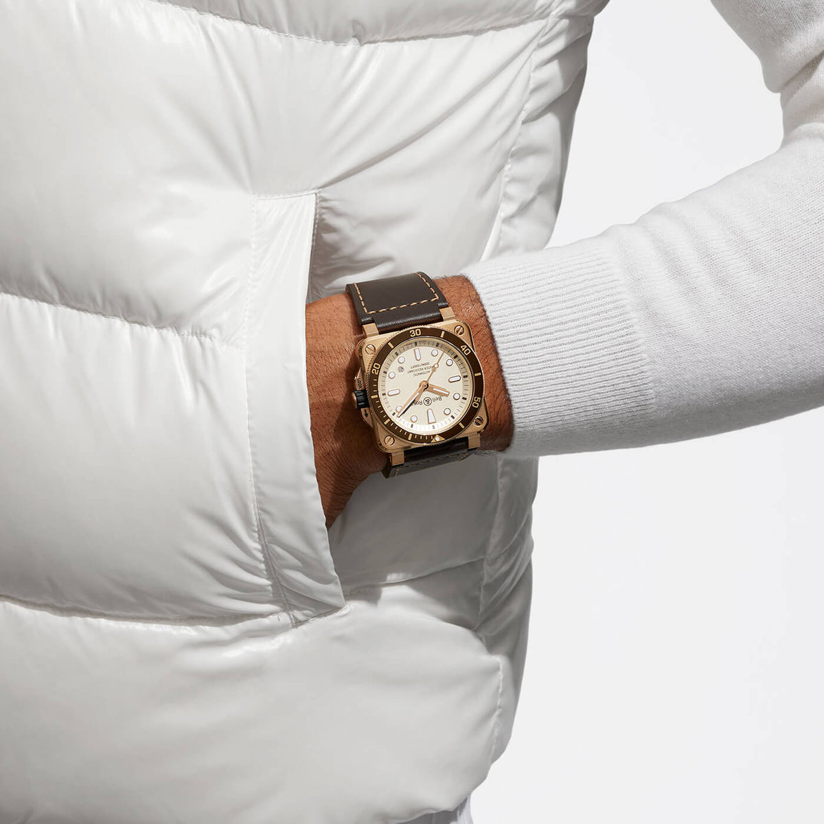 Bell & Ross BR-03 Diver White Bronze BR0392-D-WH-BR/SCA