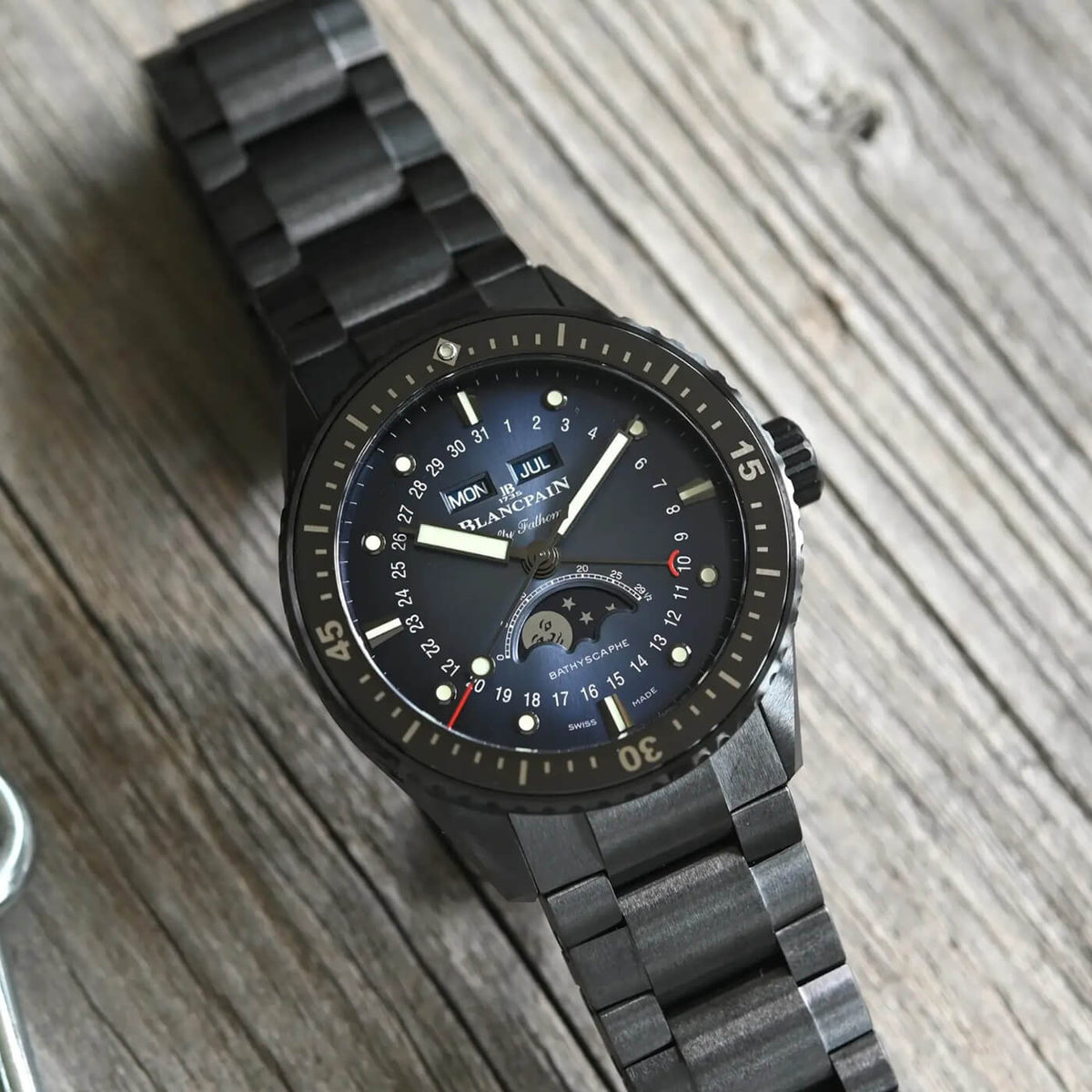 Blancpain Fifty Fathoms Bathyscaphe Quantième Complet Phases de Lune 5054 0140 01S