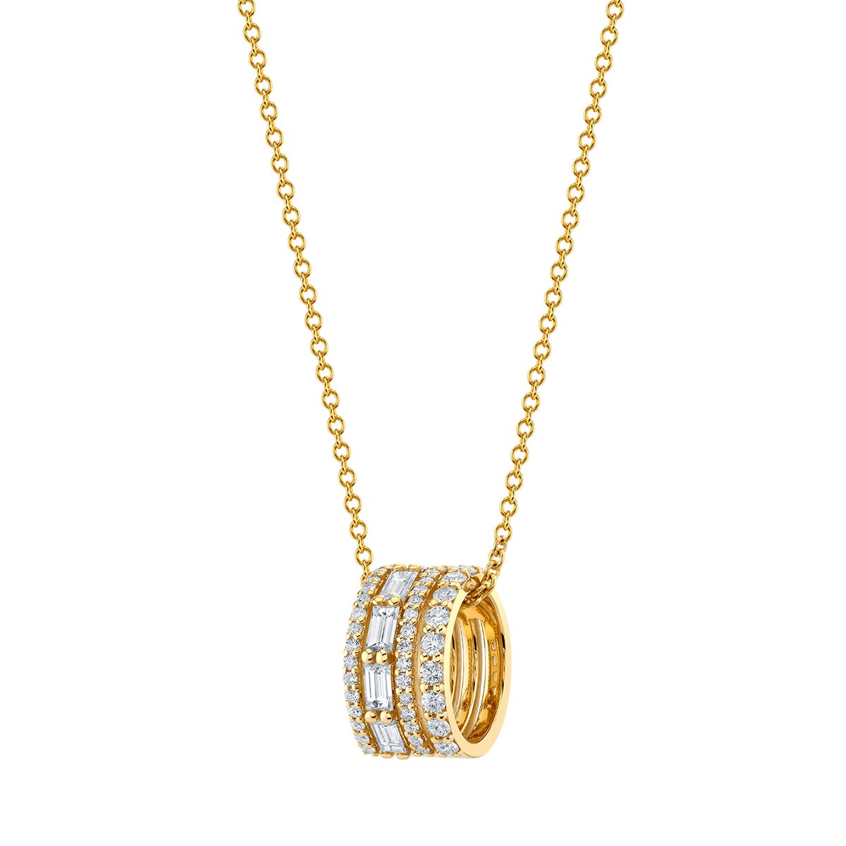 deBoulle Collection Diamond Roll Pendant