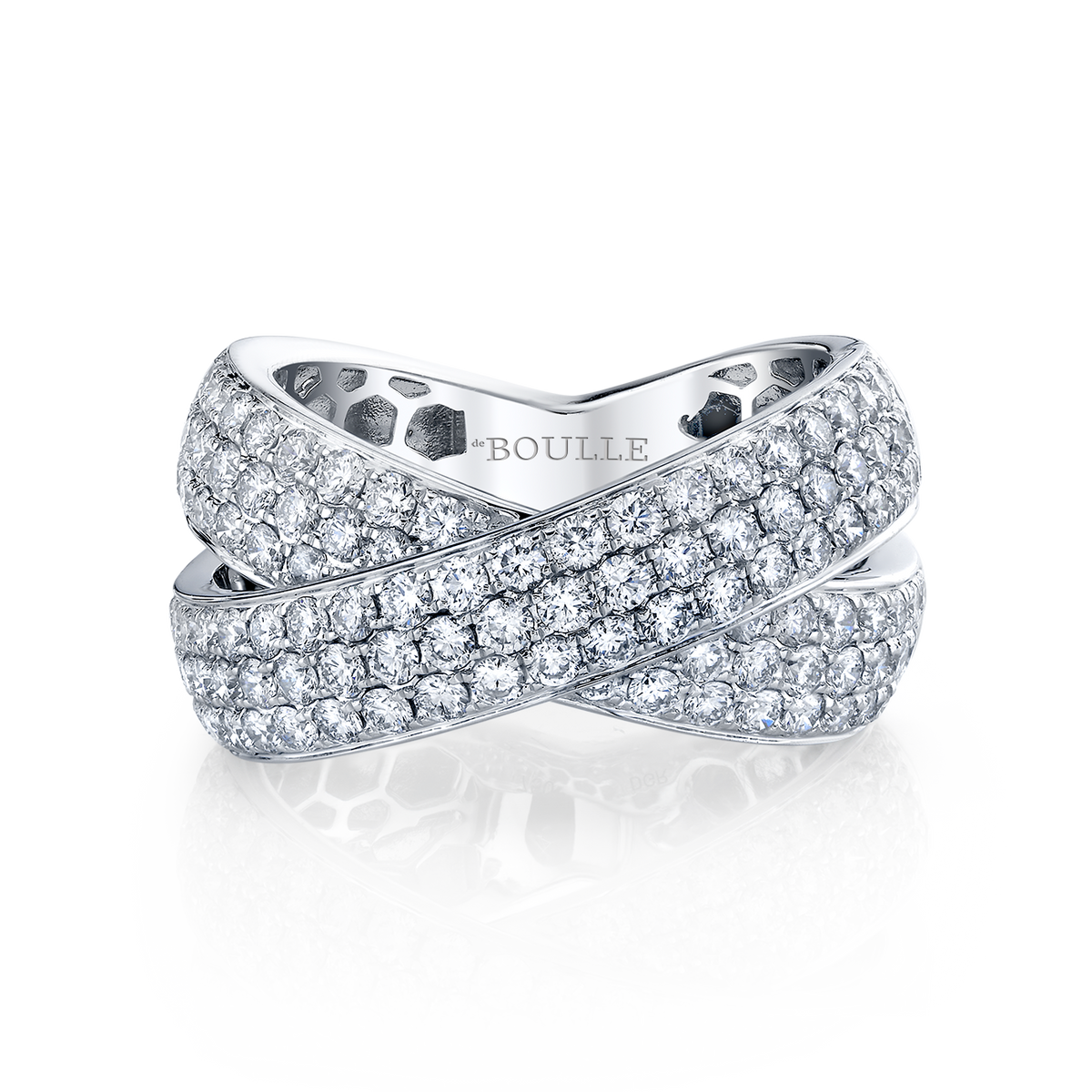 deBoulle Collection Diamond Infinity Crossover Ring