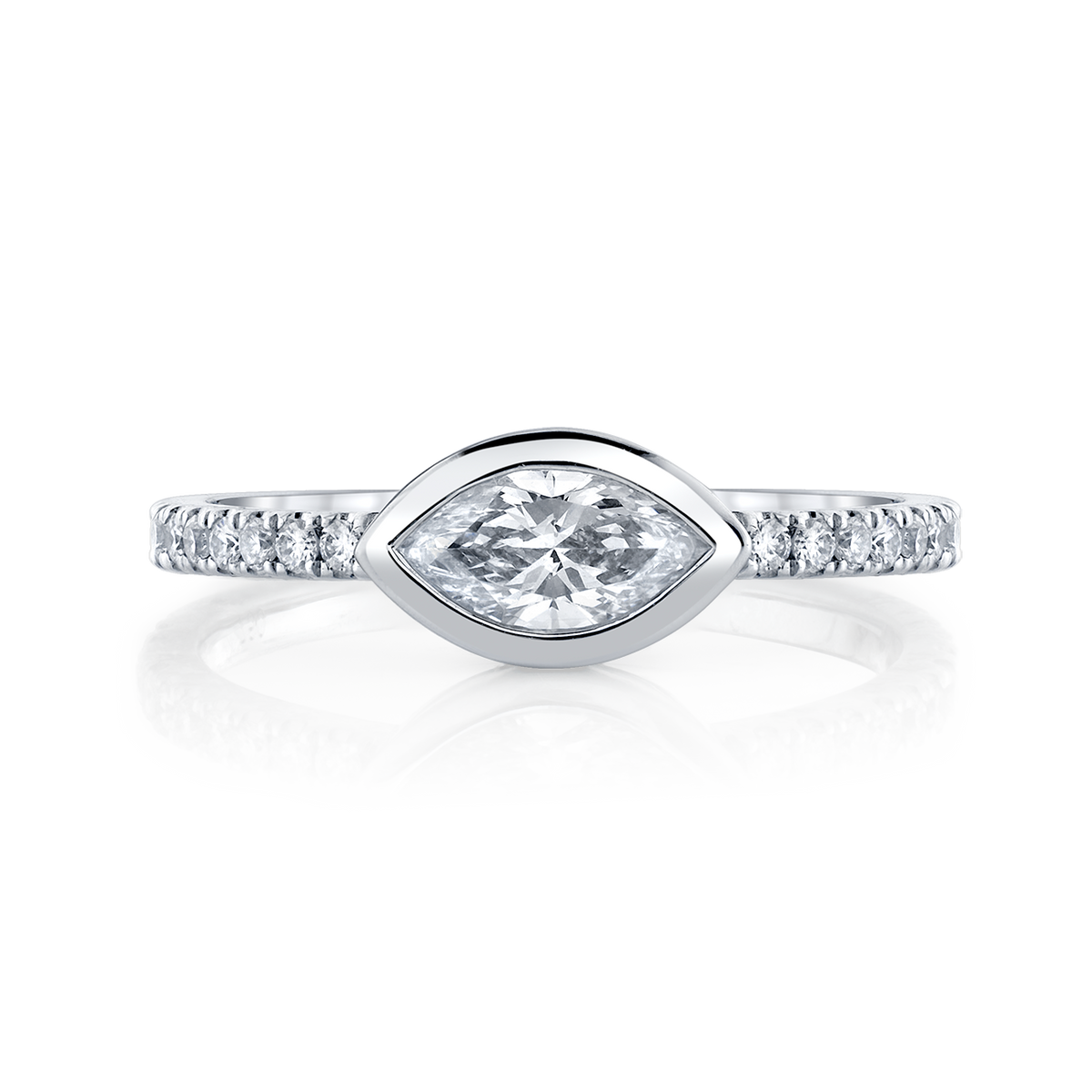 deBoulle Collection Posh Stackable Ring with Marquise Center