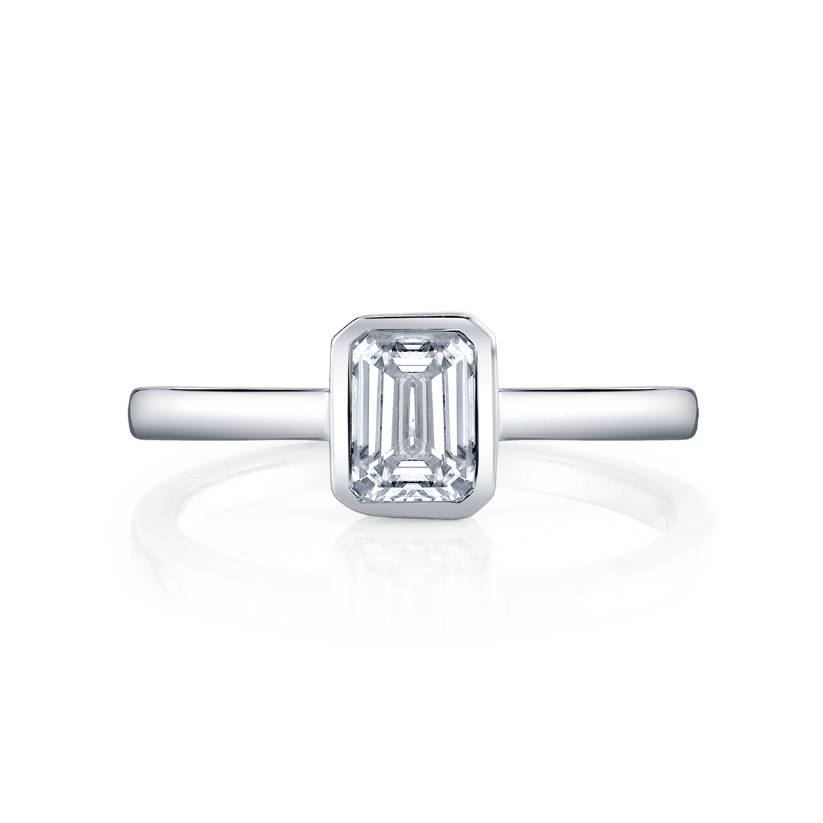deBoulle Collection Posh Stackable Ring with Emerald Center