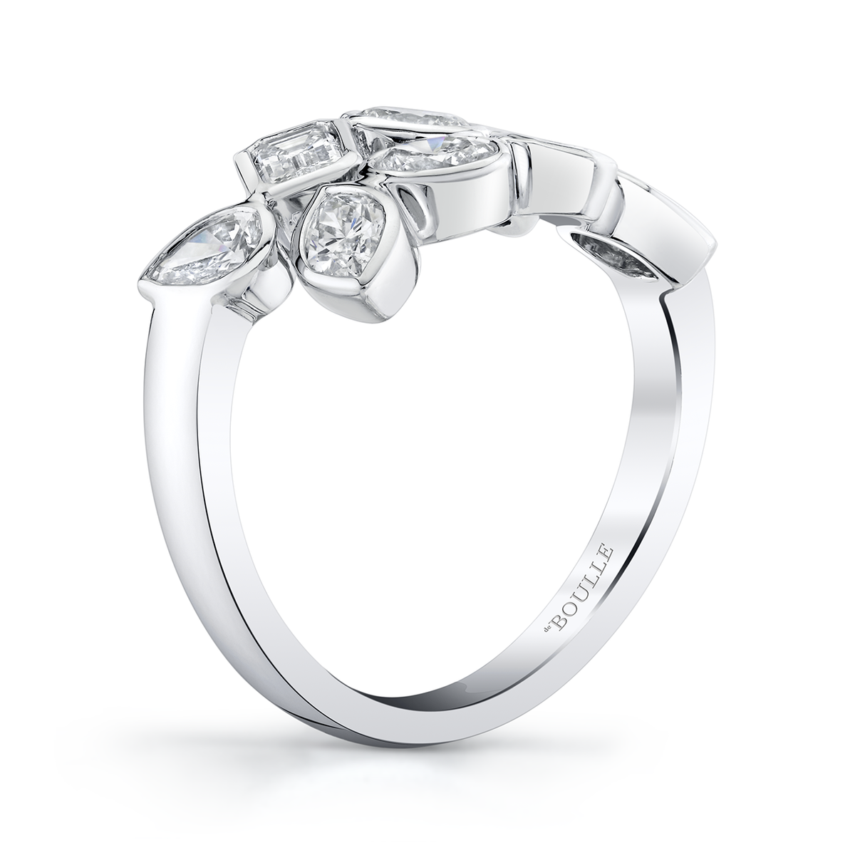 deBoulle Collection Overlapping Mixed Cut Diamond Ring