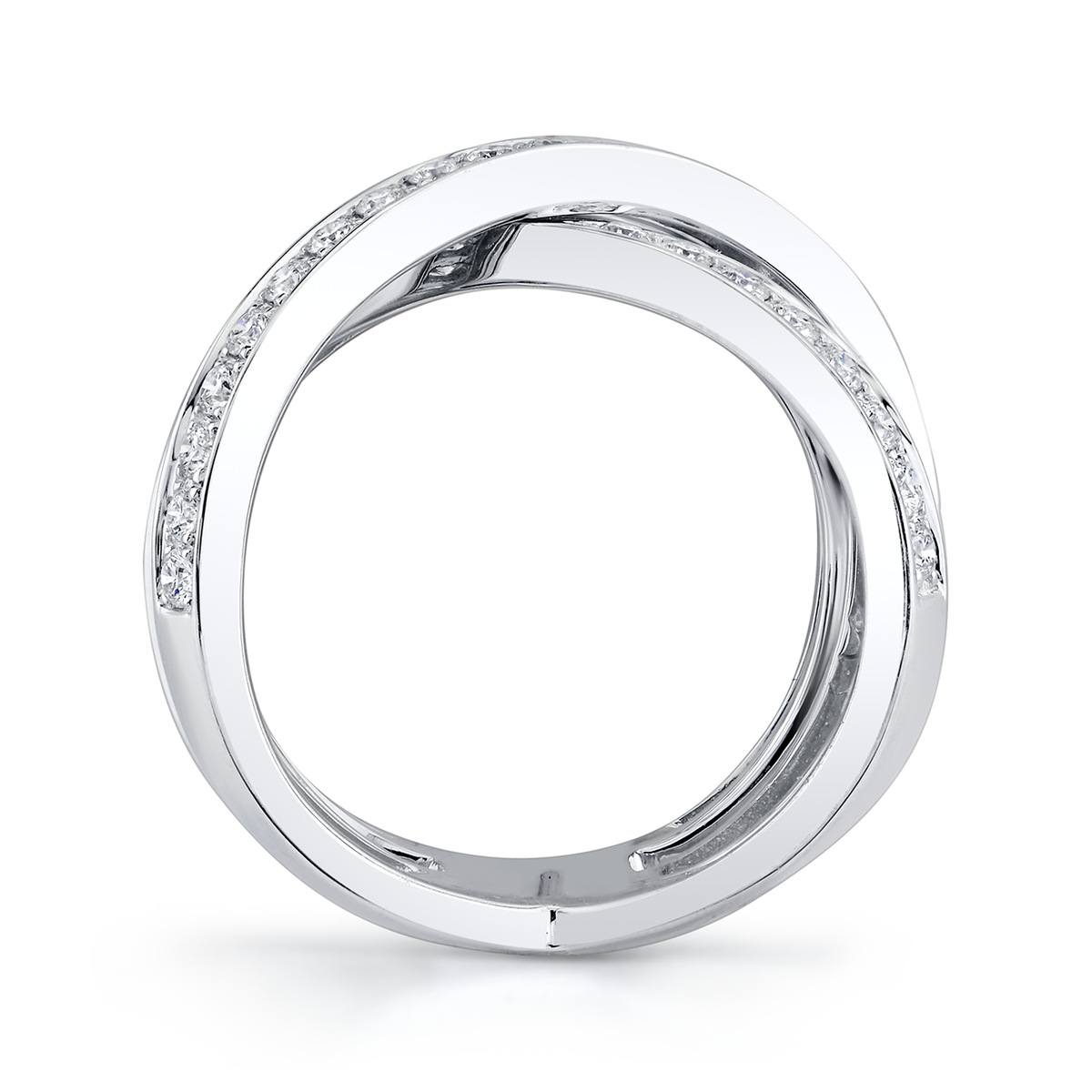 deBoulle Collection X Ring in White Gold