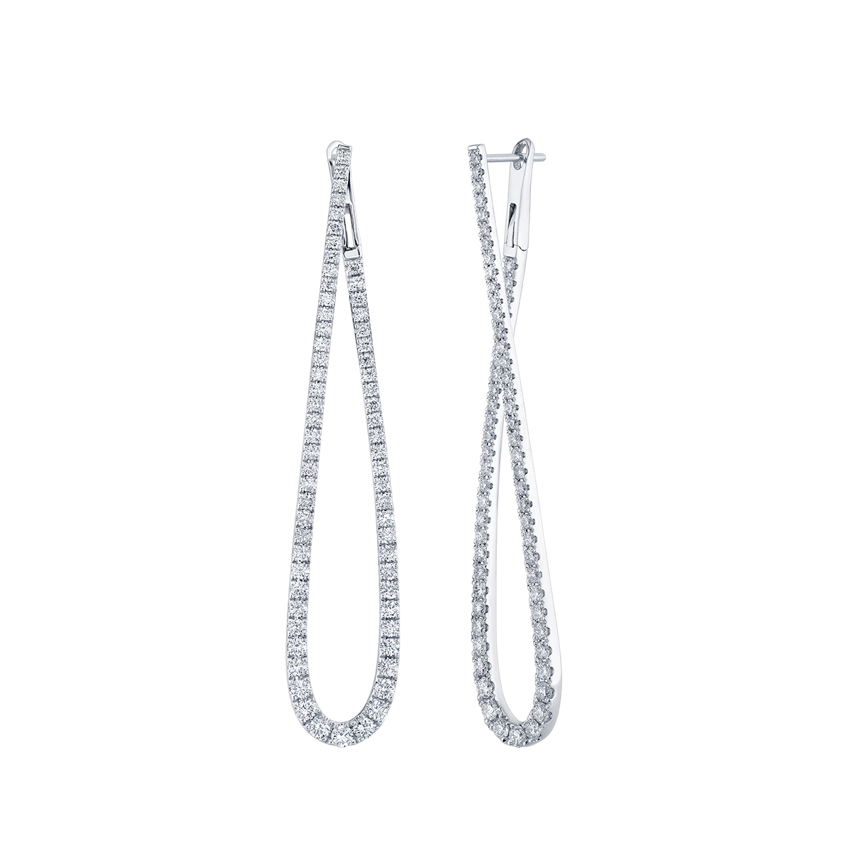 deBoulle Collection Elongated Tear Drop Earrings
