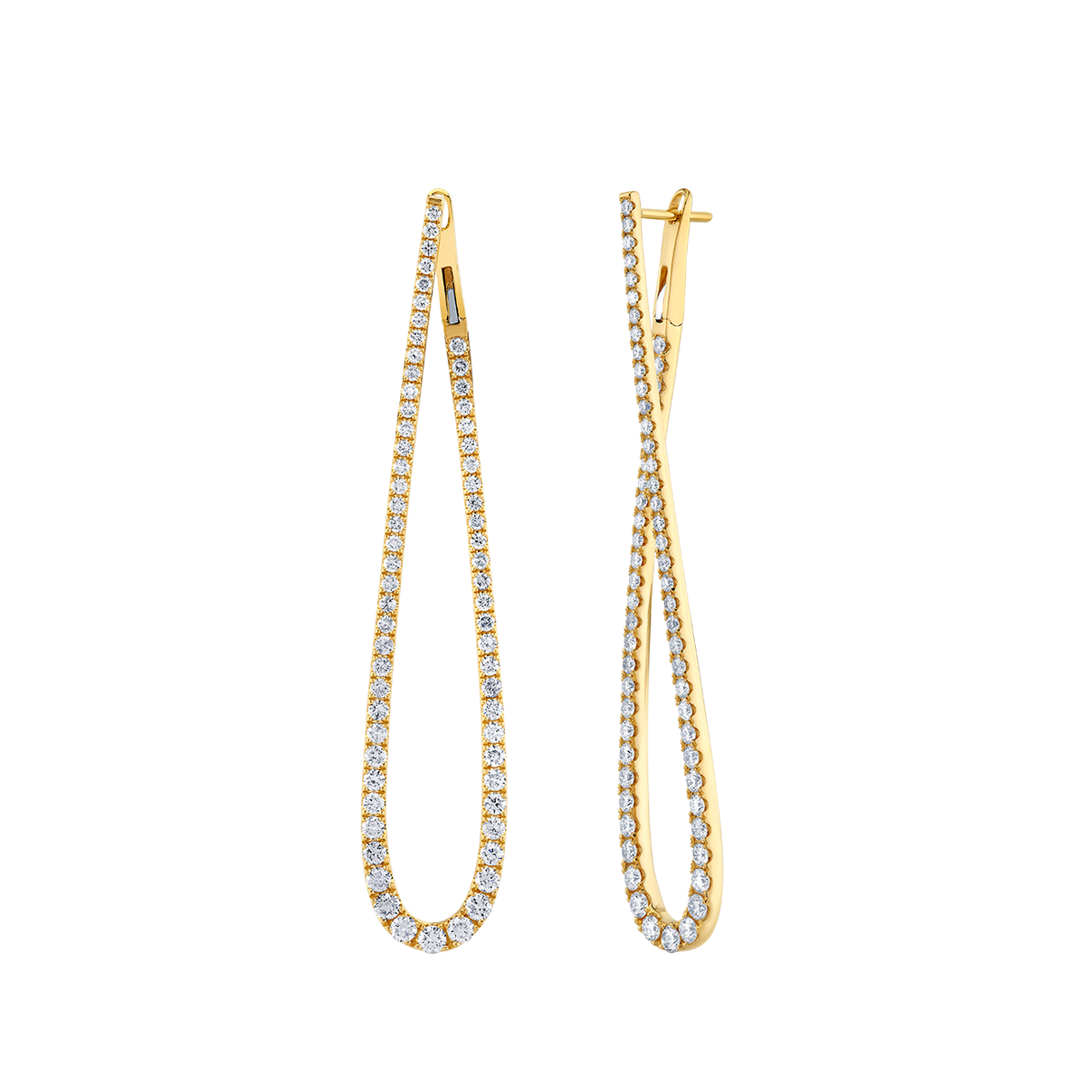deBoulle Collection Elongated Tear Drop Earrings