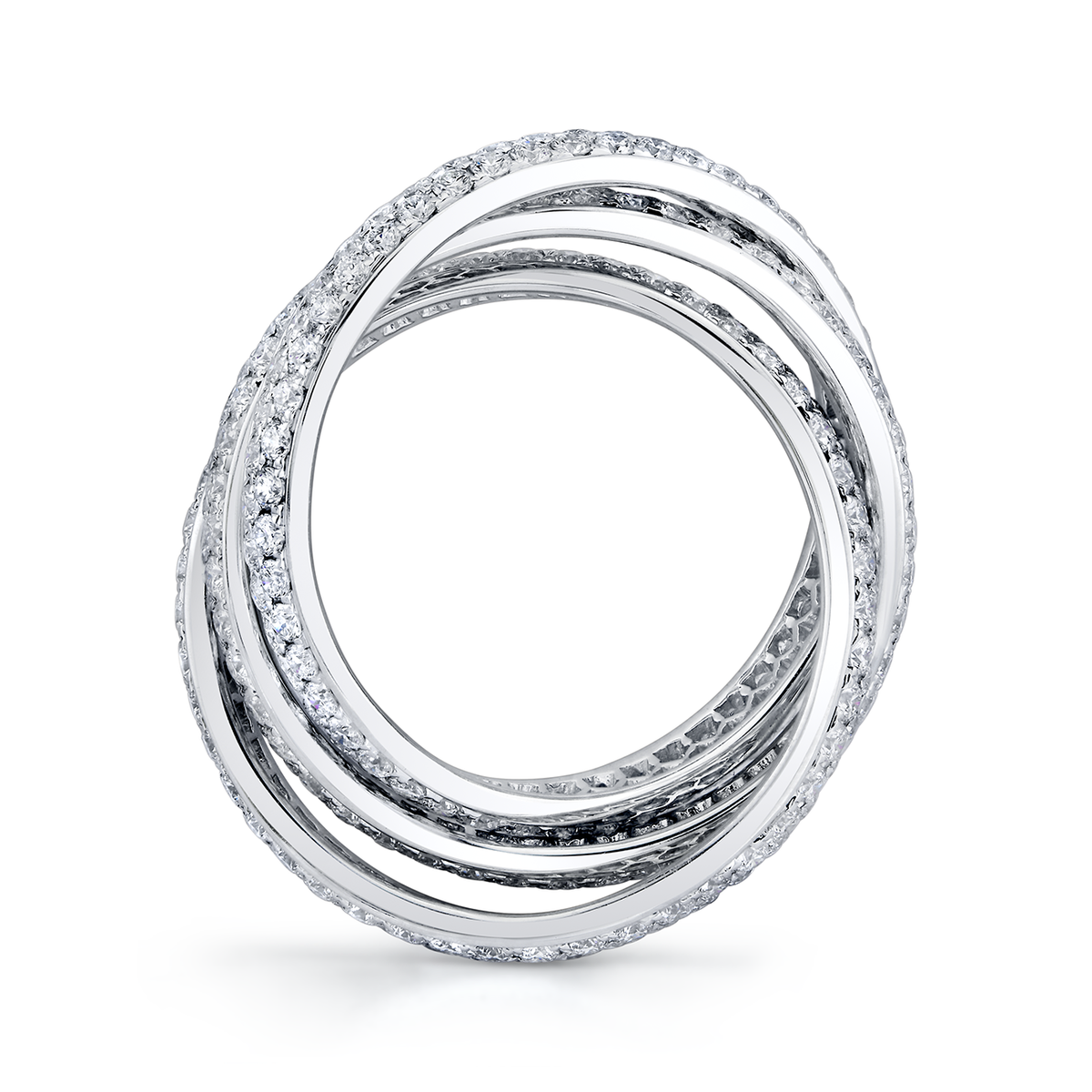 deBoulle Collection Diamond Interlocked Band
