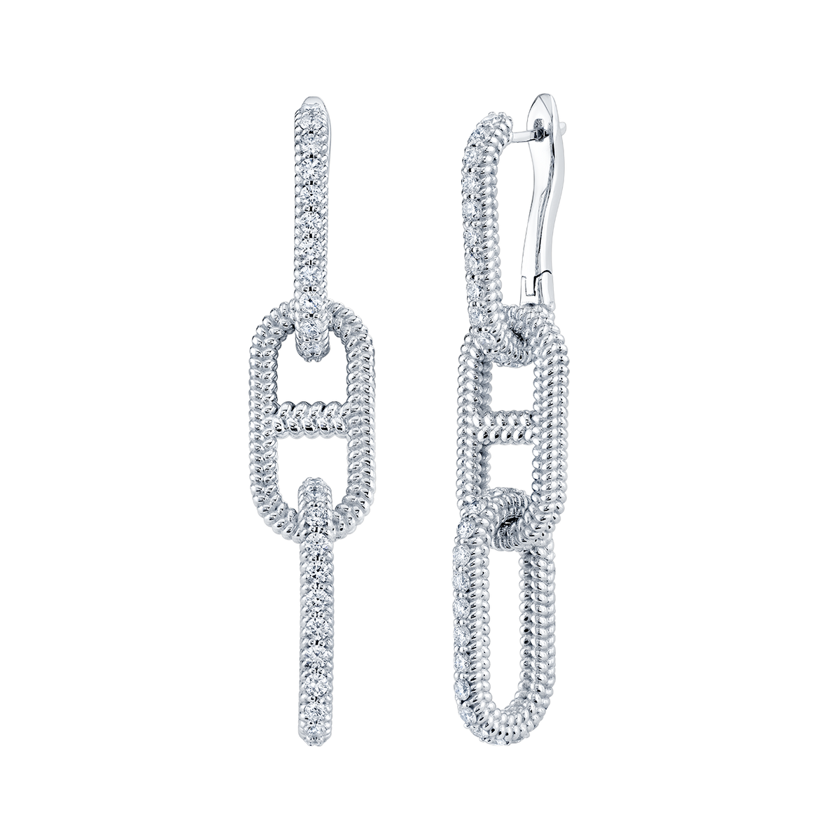 deBoulle Collection "B" Link Earrings Long
