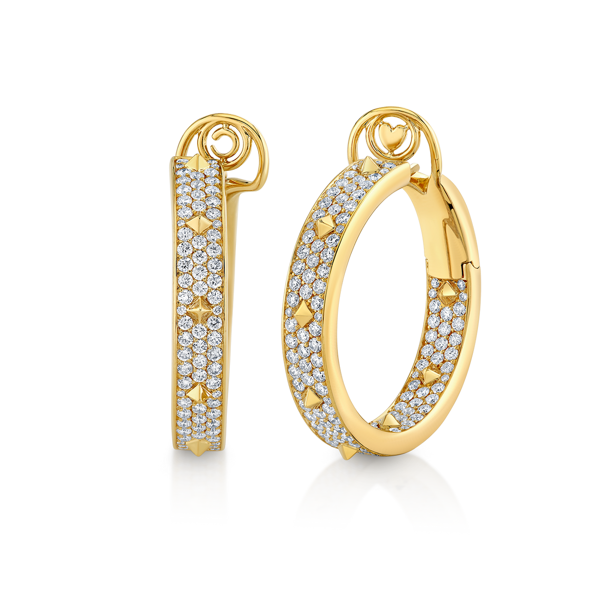 deBoulle Collection Diamond Pyramid Earrings