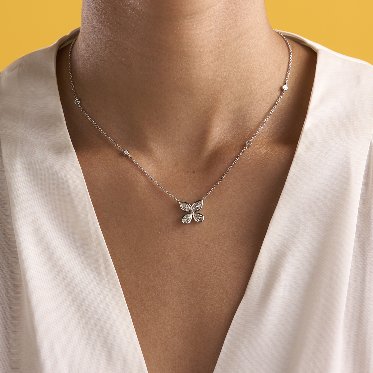 deBoulle Collection Diamond Pear Pendant