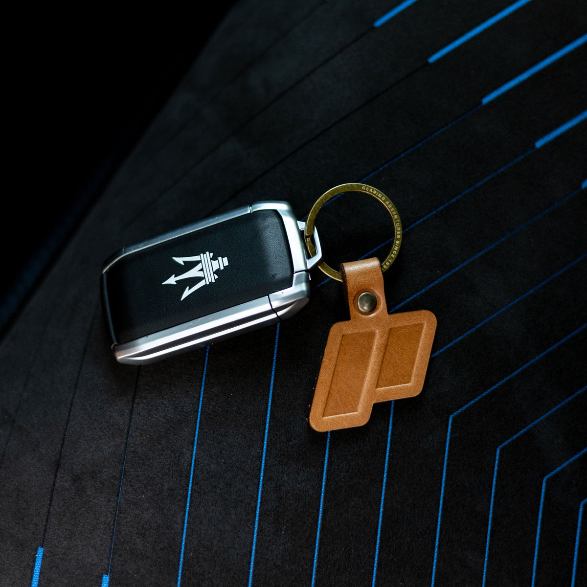 Icon Key Ring - Cognac