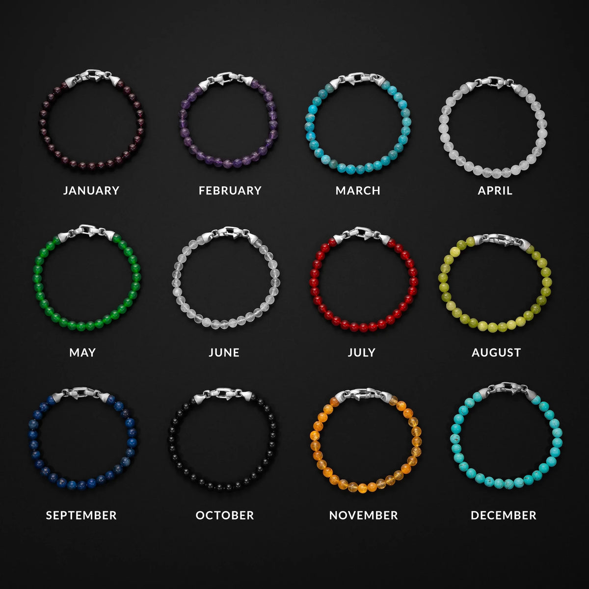 Birthstone Bracelet, 6MM - November