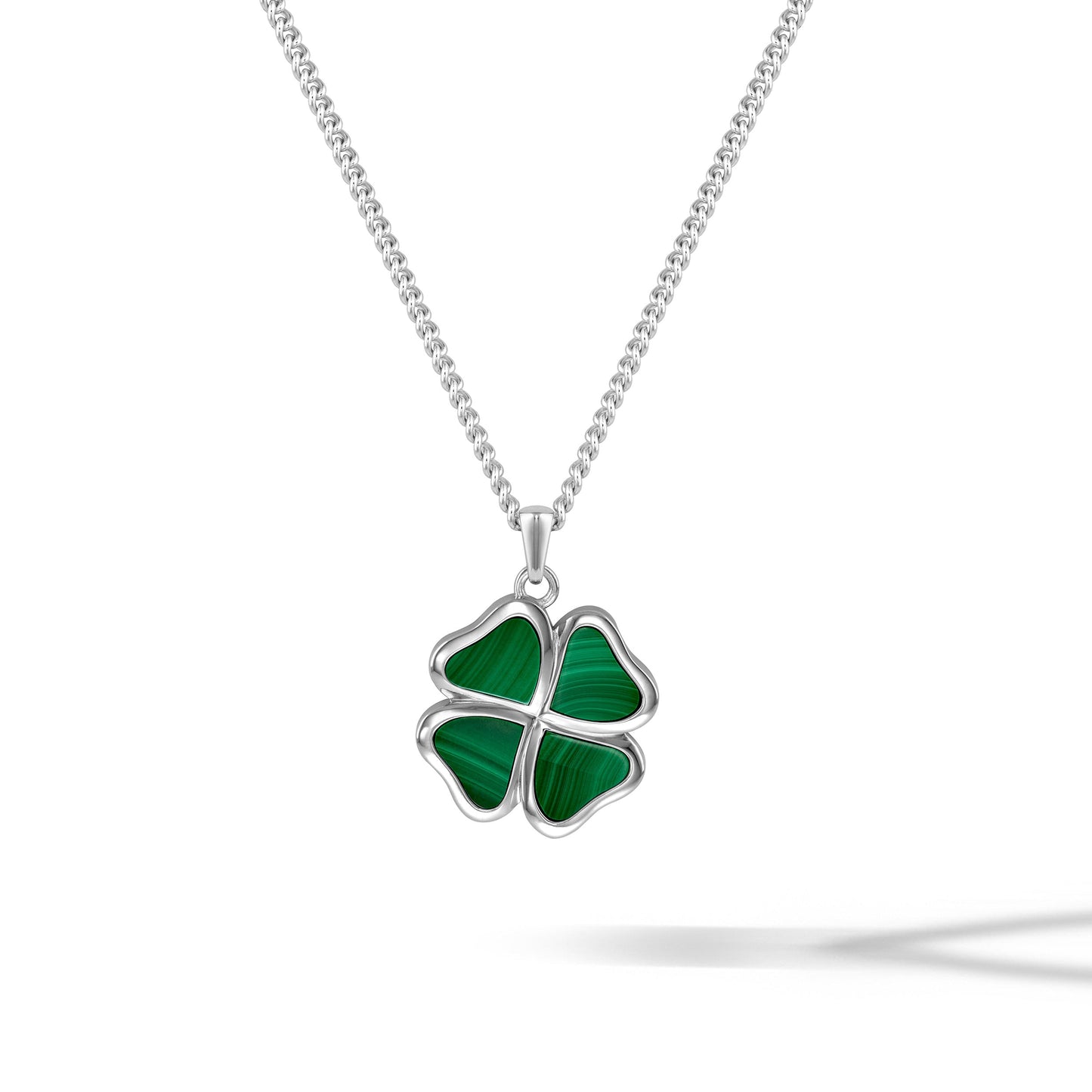 Clover Pendant - Malachite
