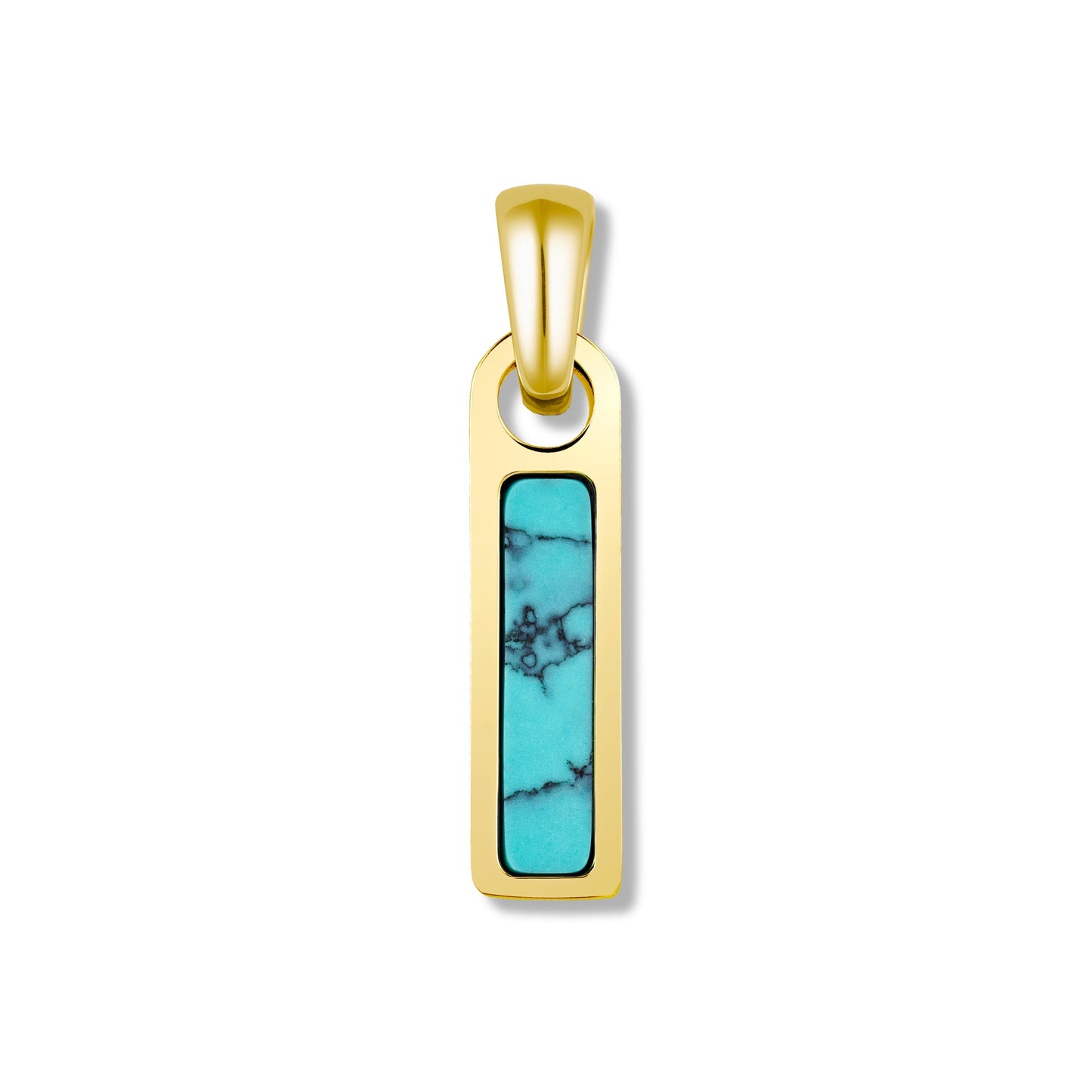 Birthstone Tag Pendant - 14K Gold