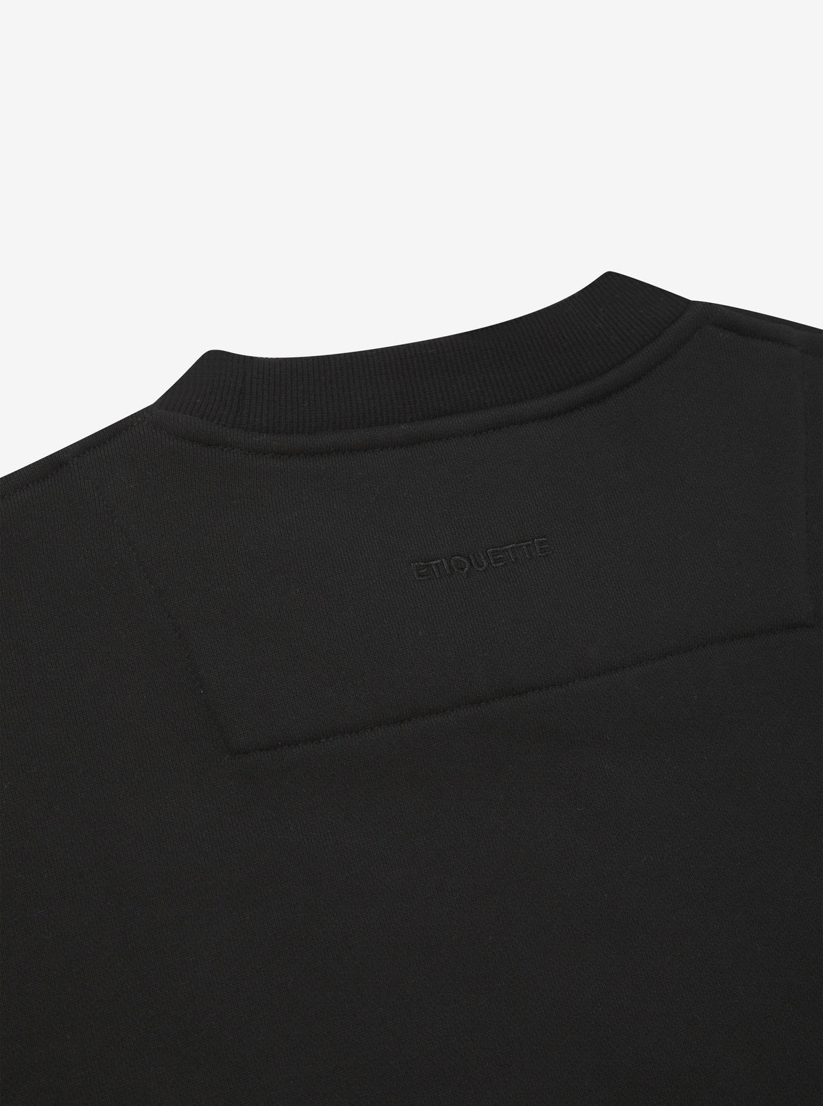 Etiquette Core Crew 'Black' — Black — Size S — Lifestyle View