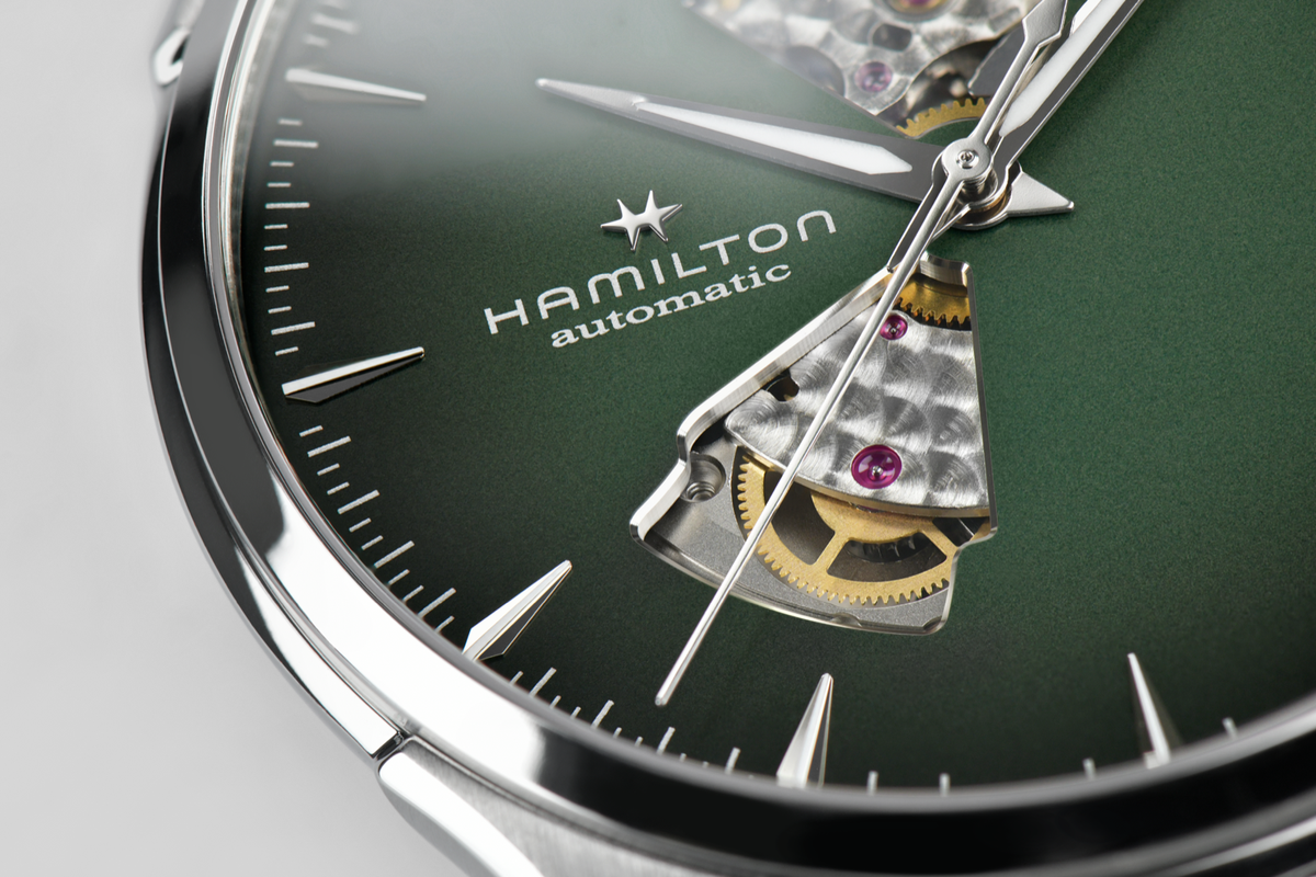 Hamilton Jazzmaster Open Heart Auto 40mm Green