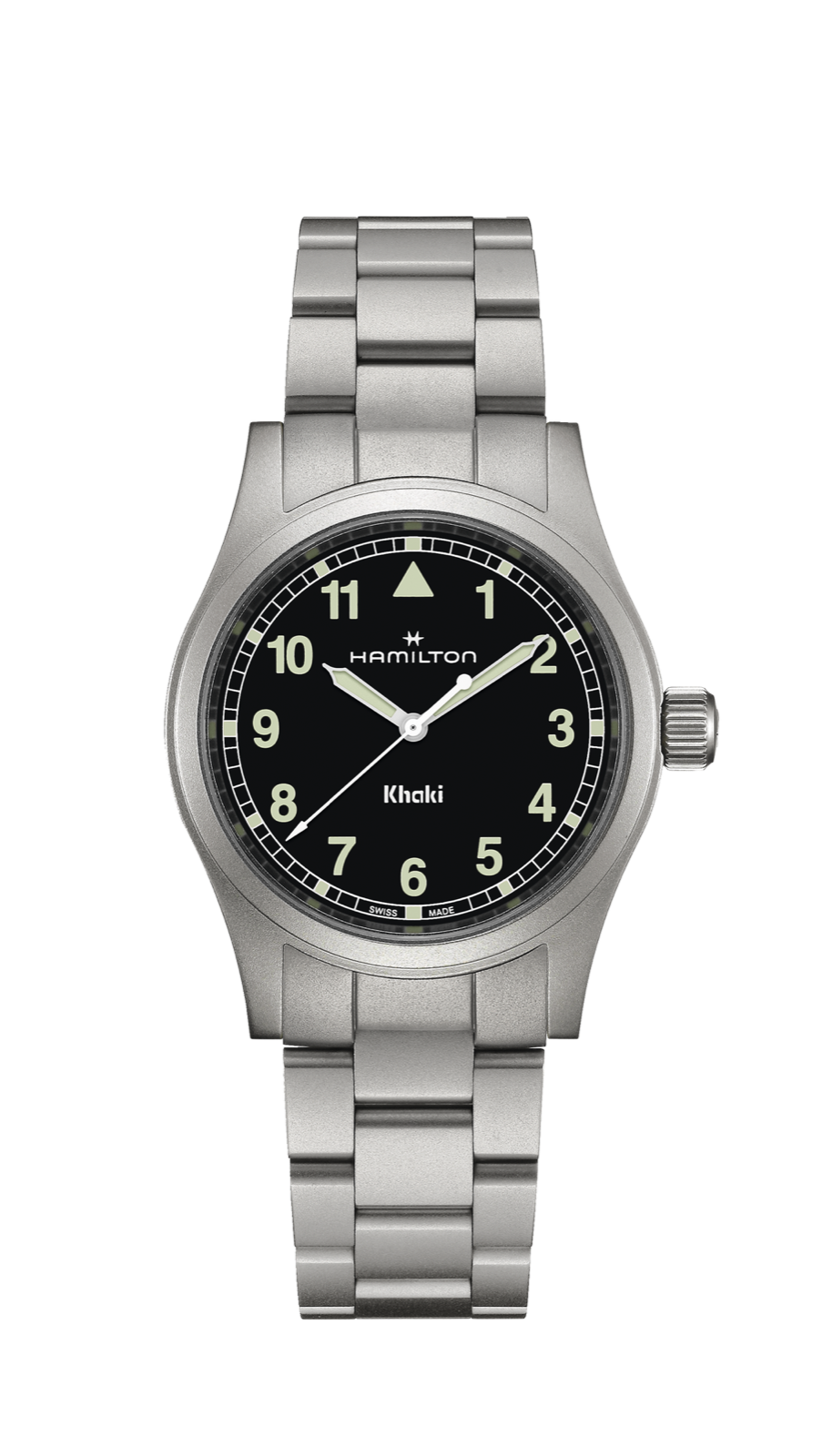 Hamilton Khaki Field Quartz 38mm Black Bracelet
