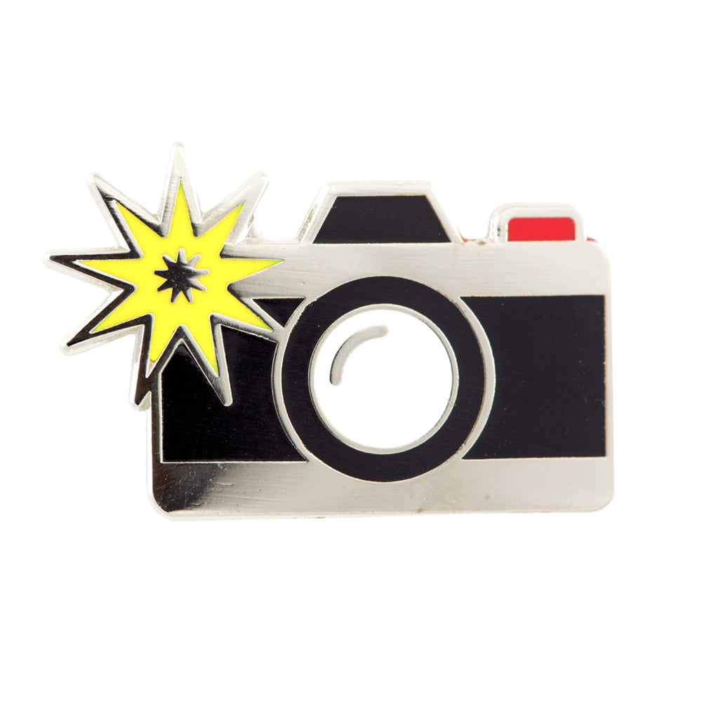 These are Things Camera Flash Enamel Pin