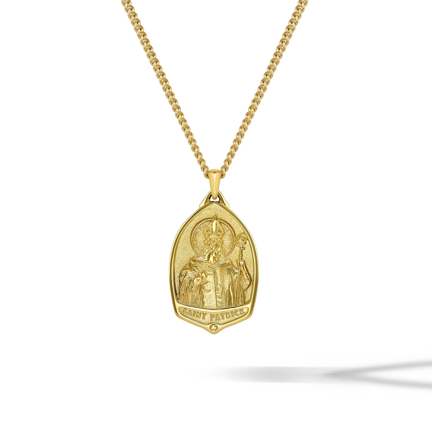 St. Patrick Pendant - 14K Gold