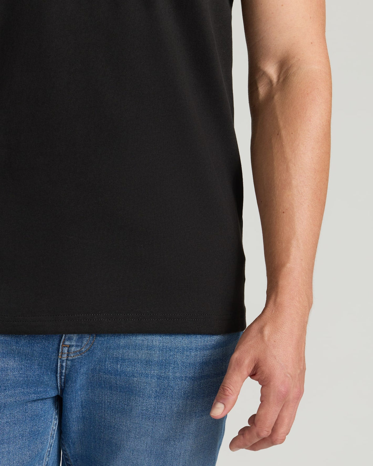 All Black Tall Heavyweight Crew 3-Pack