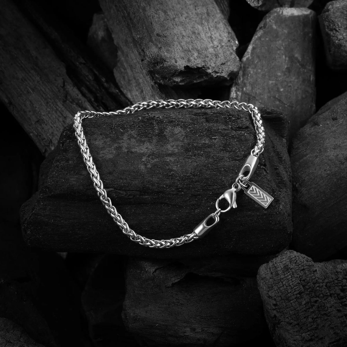 Wheat Chain Bracelet, 3MM - Silver