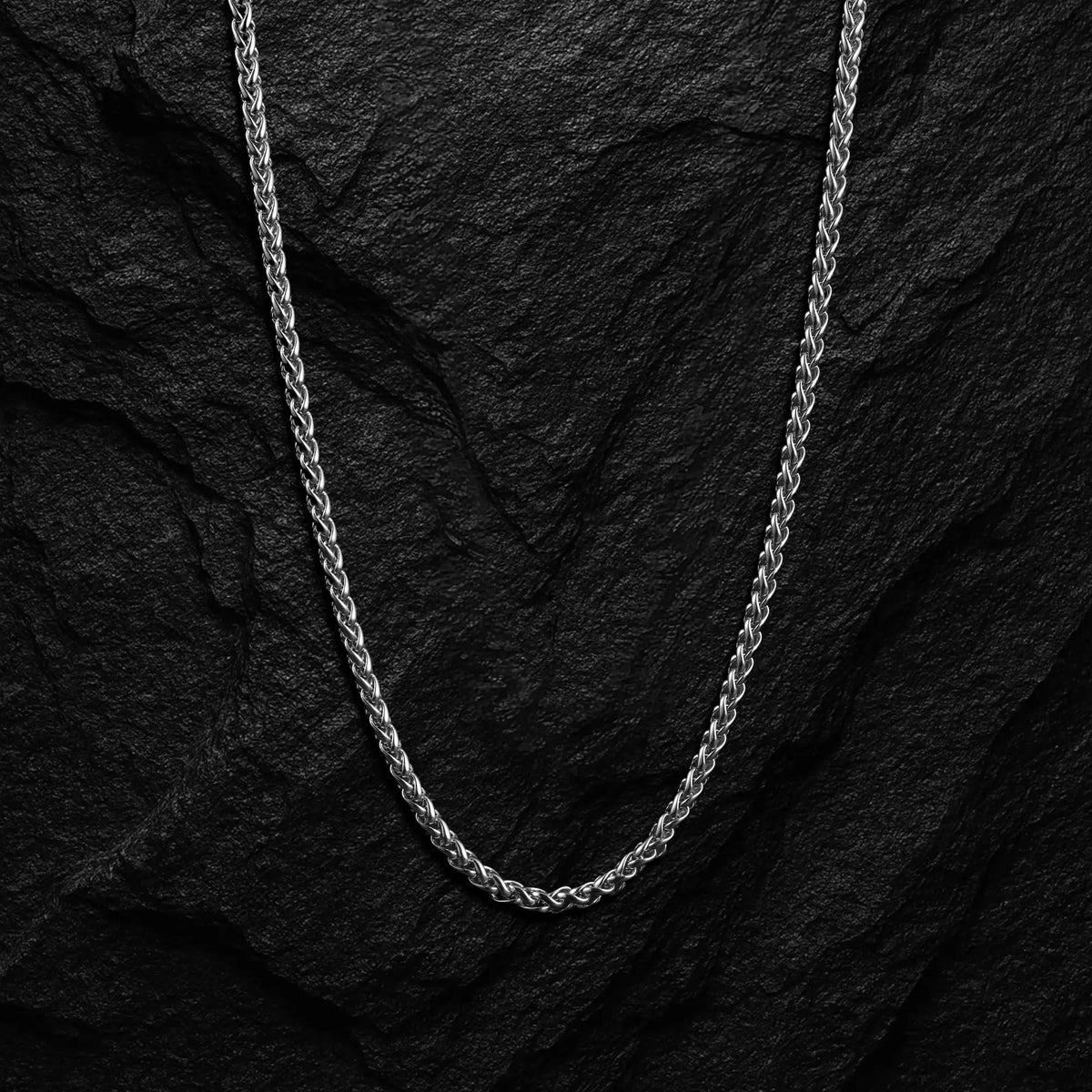 Wheat Chain Necklace, 3MM - Silver