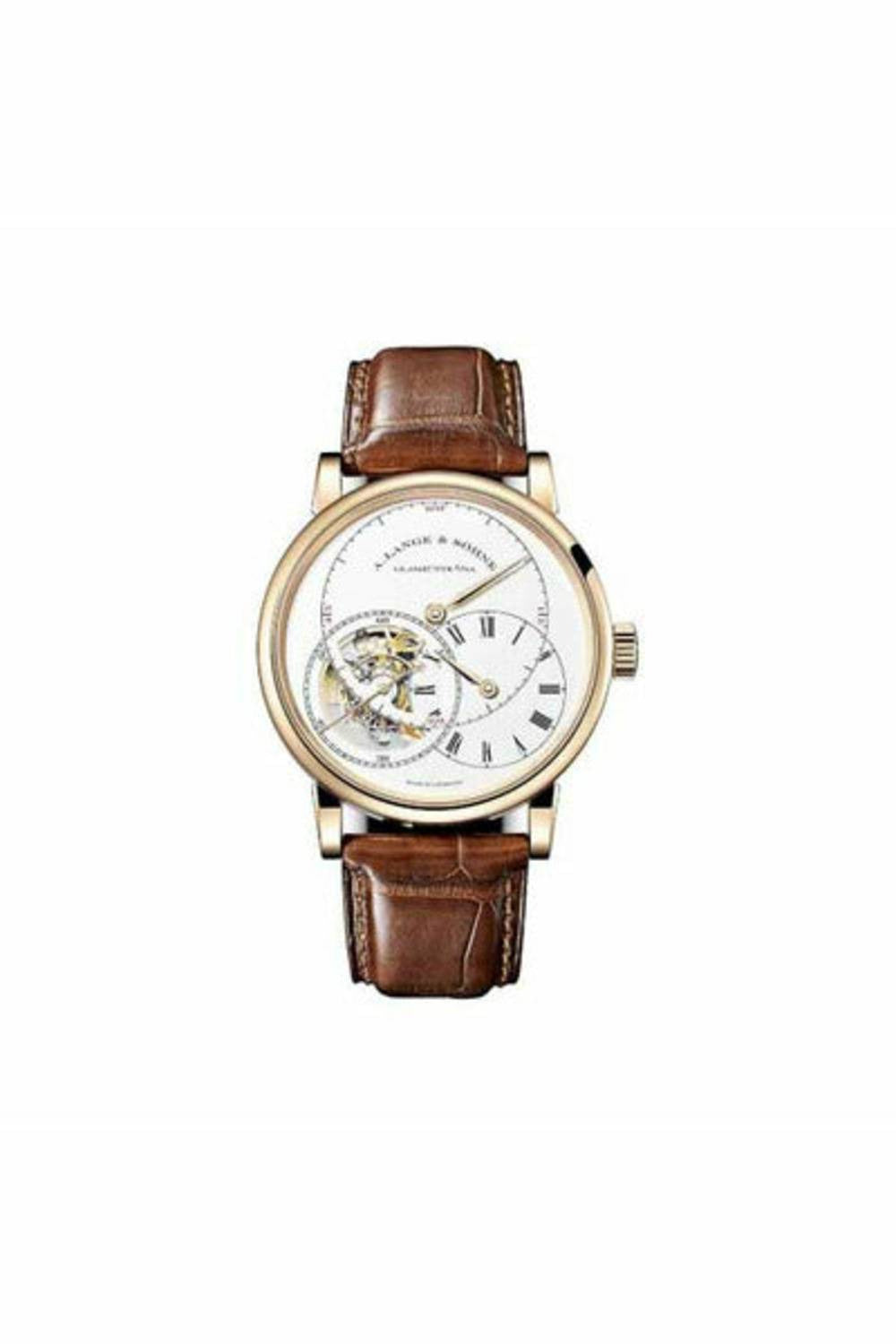 a lange & sohne richard lange tourbillon pour le merite 41.9mm 18kt rose gold men's watch