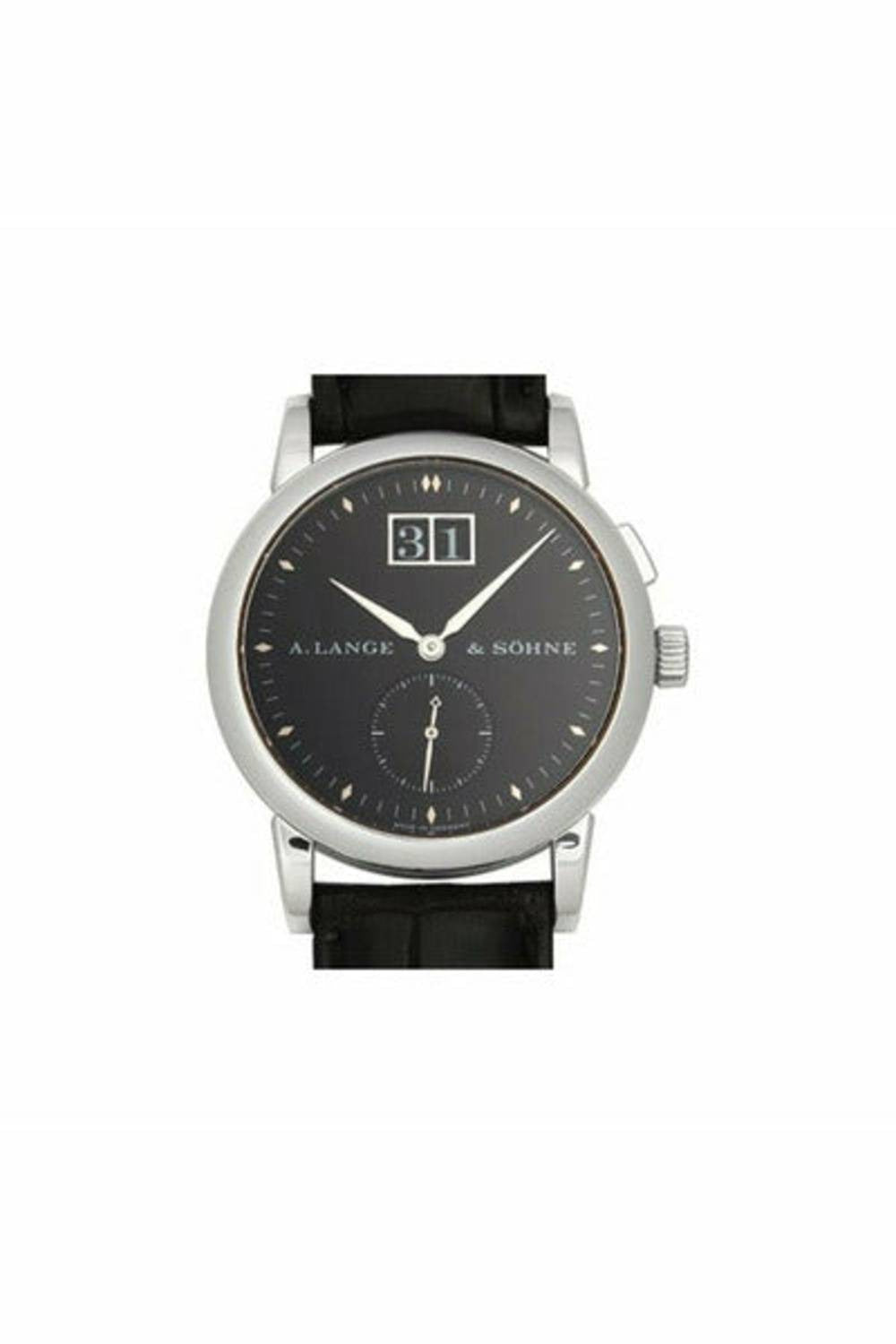 a lange & sohne saxonia platinum 34mm men's watch