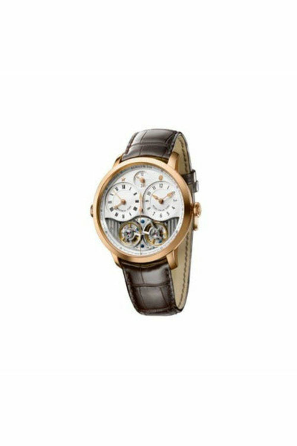 arnold & son dbs 18kt rose gold 44mm men's watch