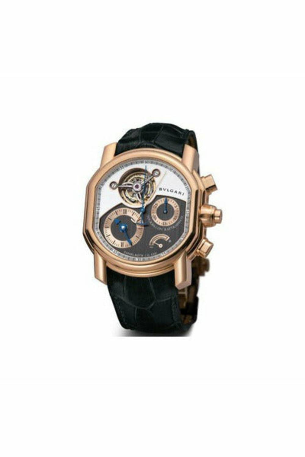 bvlgari daniel roth tourbillon rattrapante 46mm 18kt rose gold men's watch