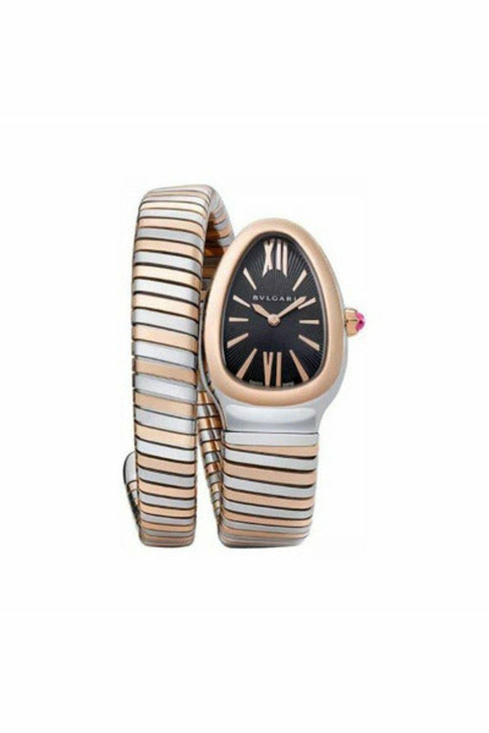 bvlgari serpenti 18kt rose gold 35mm ladies watch ref. 102123 sp35bspg.1t