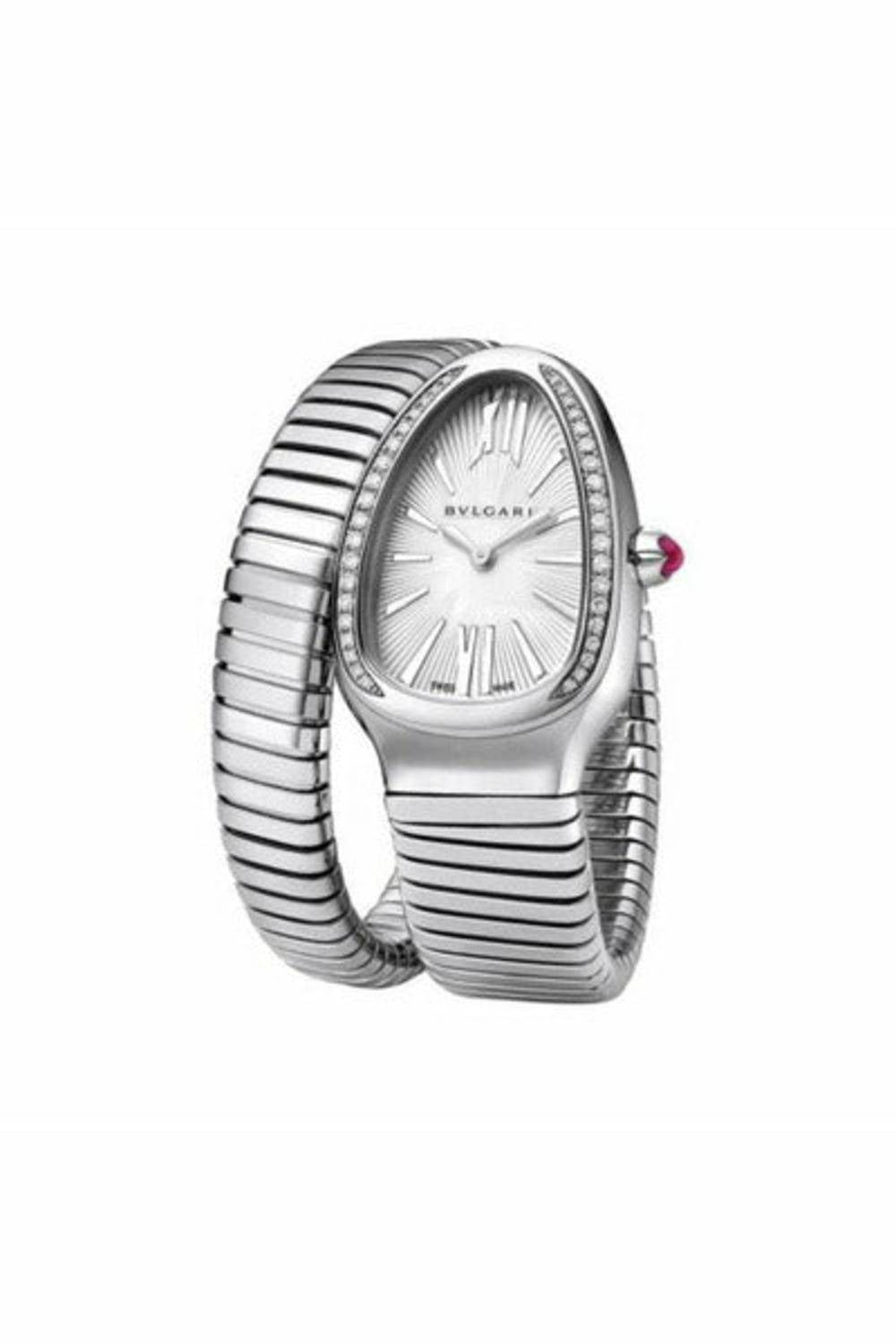 bvlgari serpenti stainless steel 35mm ladies watch ref. 101816