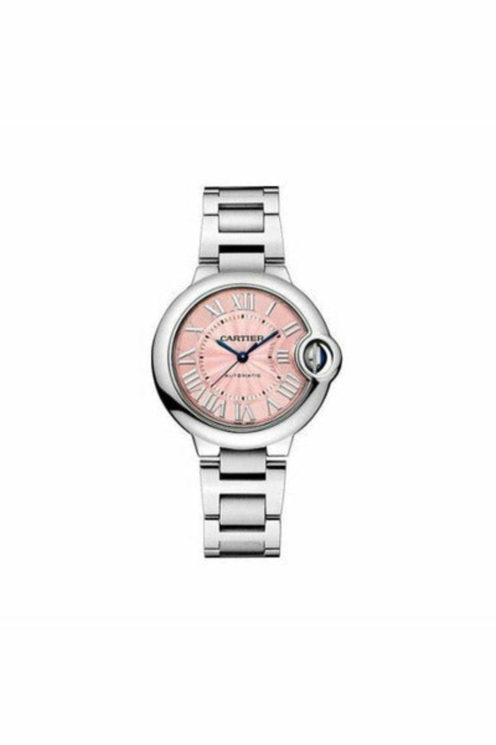 cartier ballon bleu de cartier stainless steel 33mm ladies watch