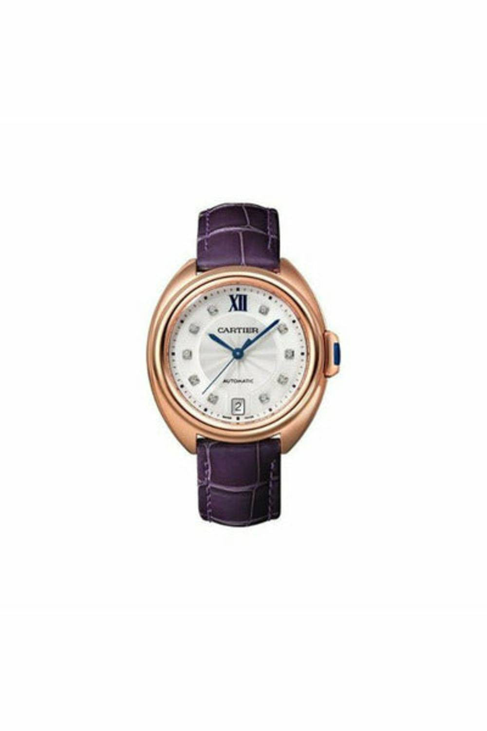 cartier cle de cartier 18kt pink gold 35mm ladies watch